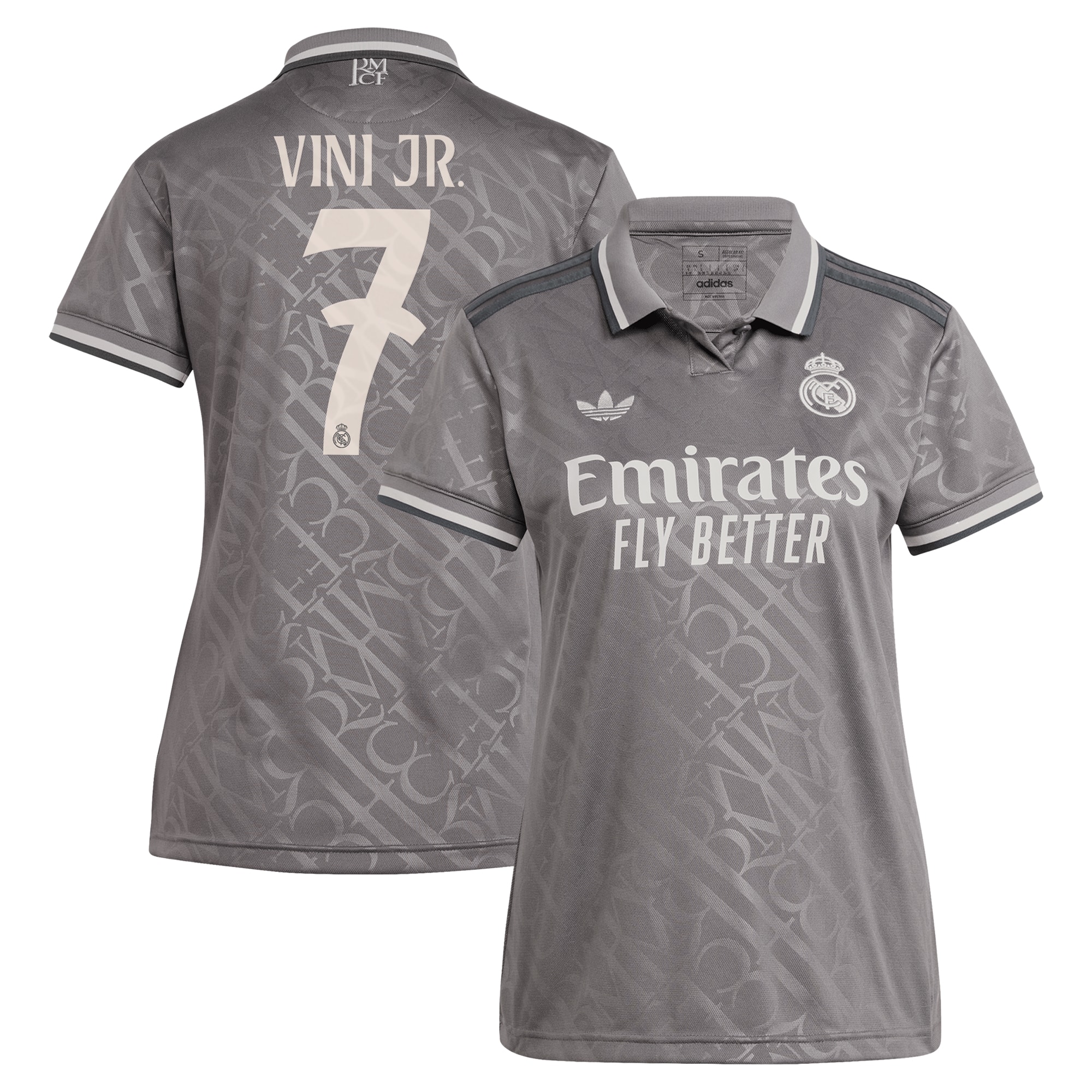 Vini Jr Real Madrid Originals Women S 2024/25 Third Replica Player Jersey Charcoal
