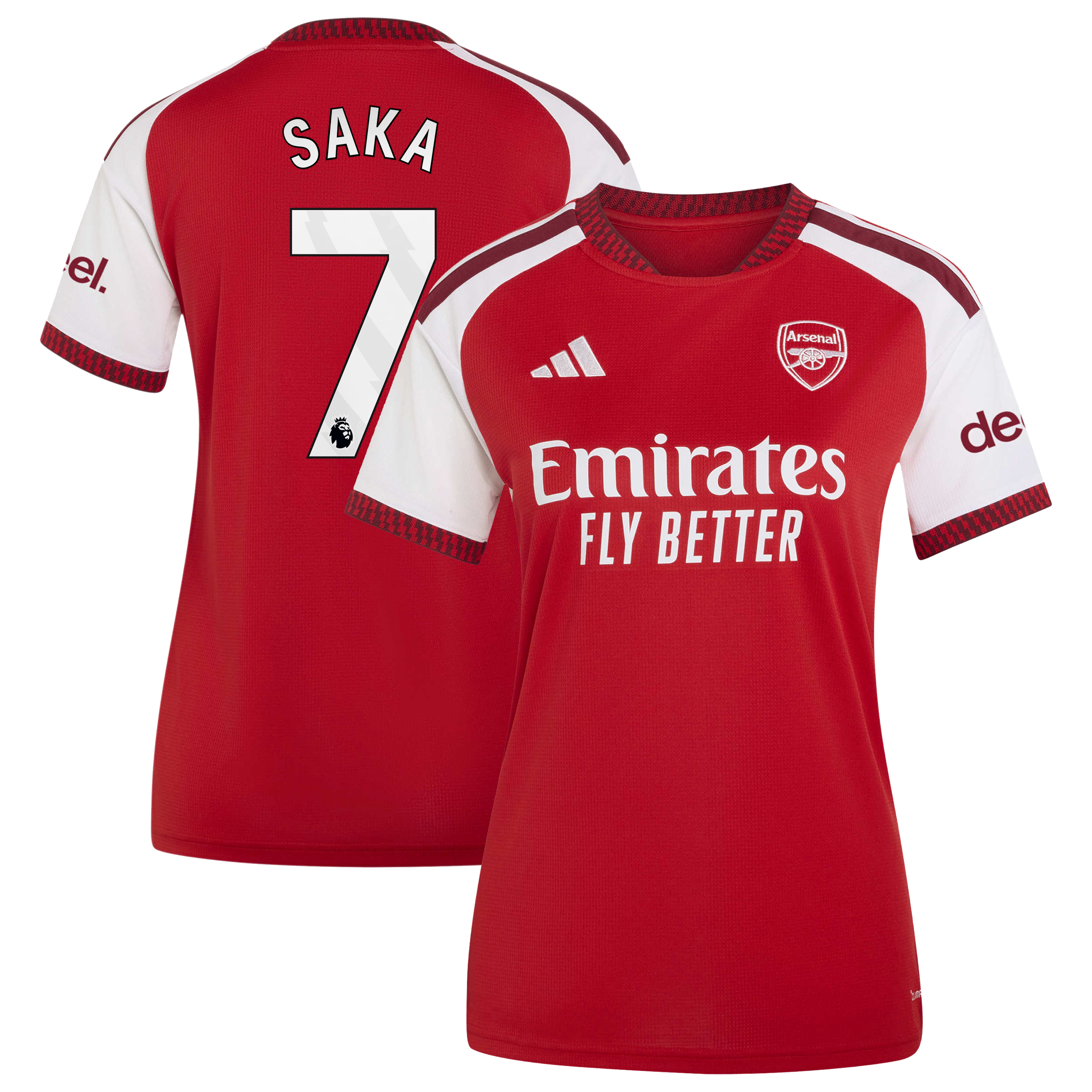 Bukayo Saka Arsenal Women S 2026/27 Home Home Replica Jersey Red