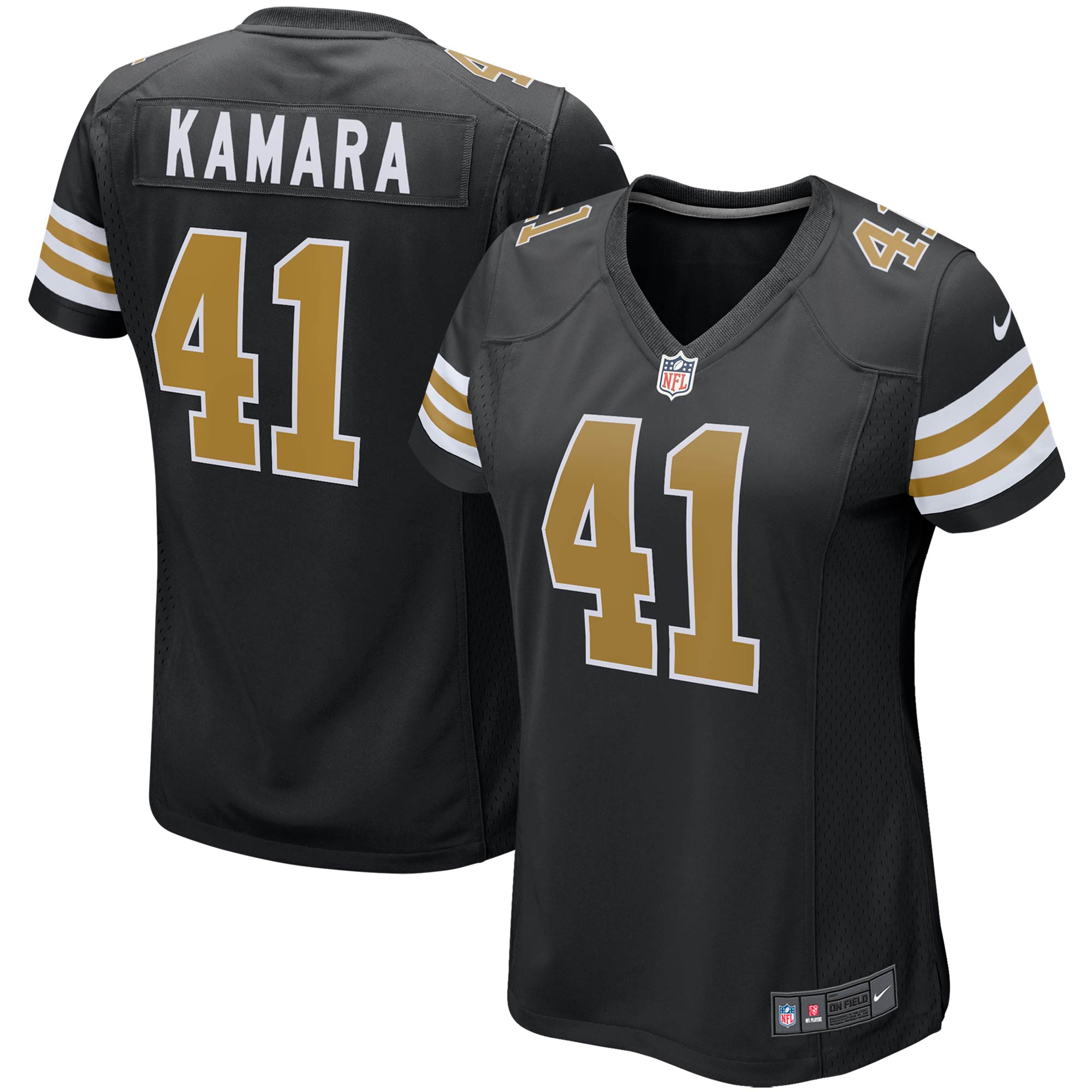 Alvin Kamara New Orleans Saints Youth Player Jersey Black Youth