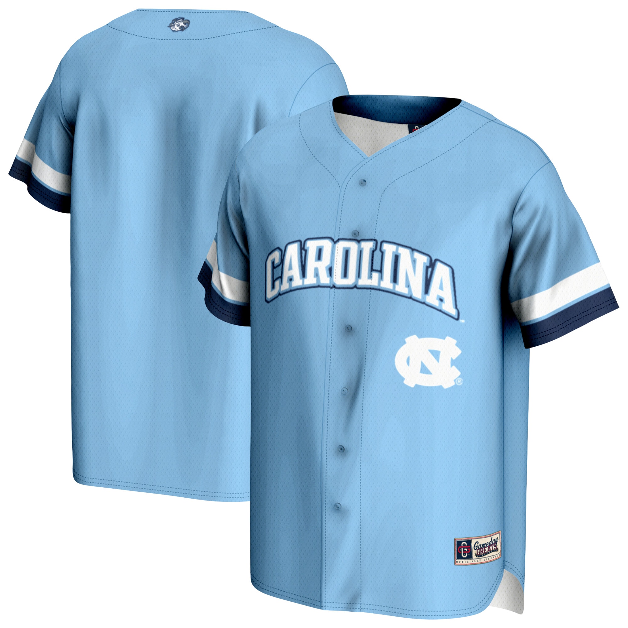 North Carolina Tar Heels Gameday Greats Youth Baseball Jersey Carolina Blue