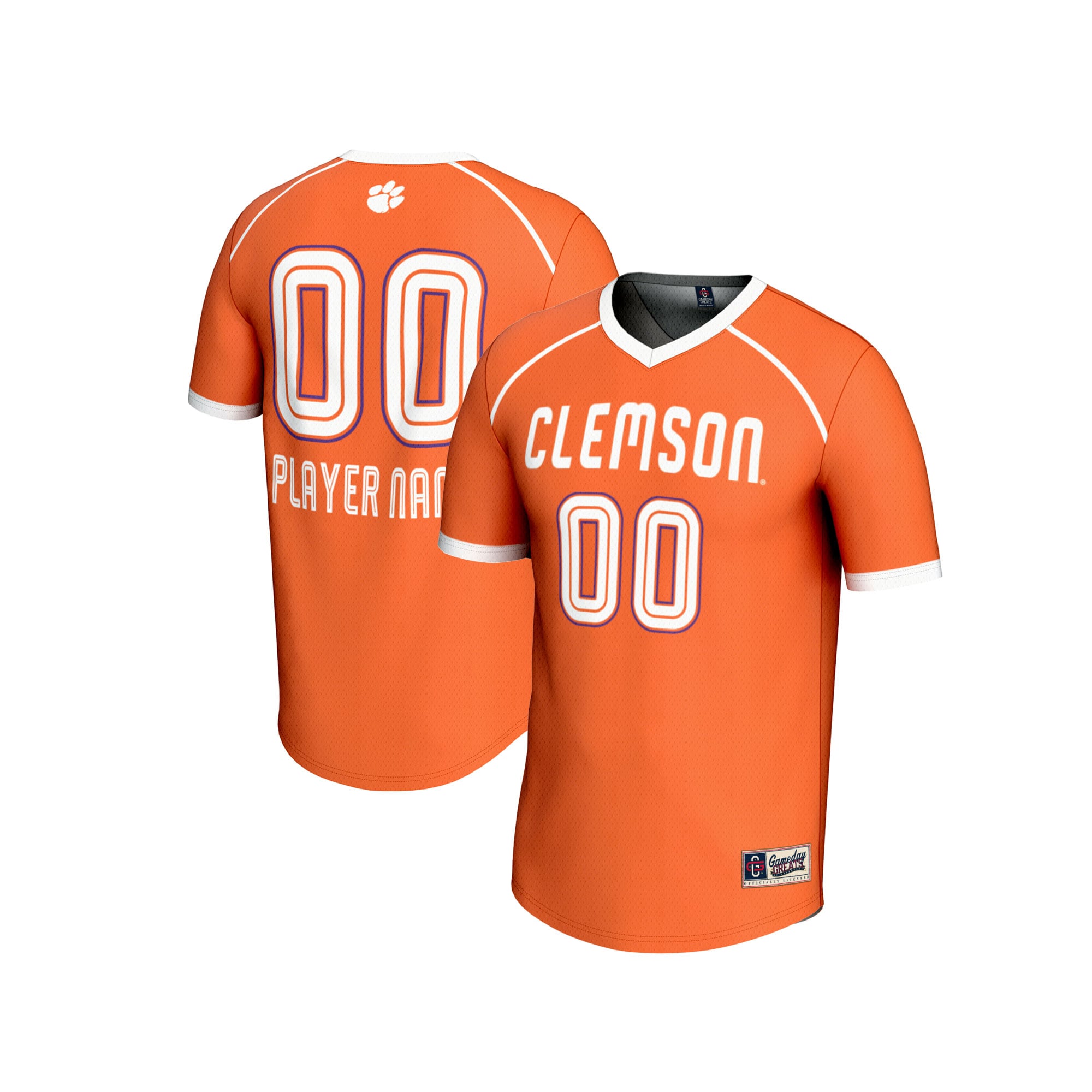 Clemson Tigers Youth Gameday Greats Nil Pick A Player Lacrosse Lightweight Jersey Orange Youth
