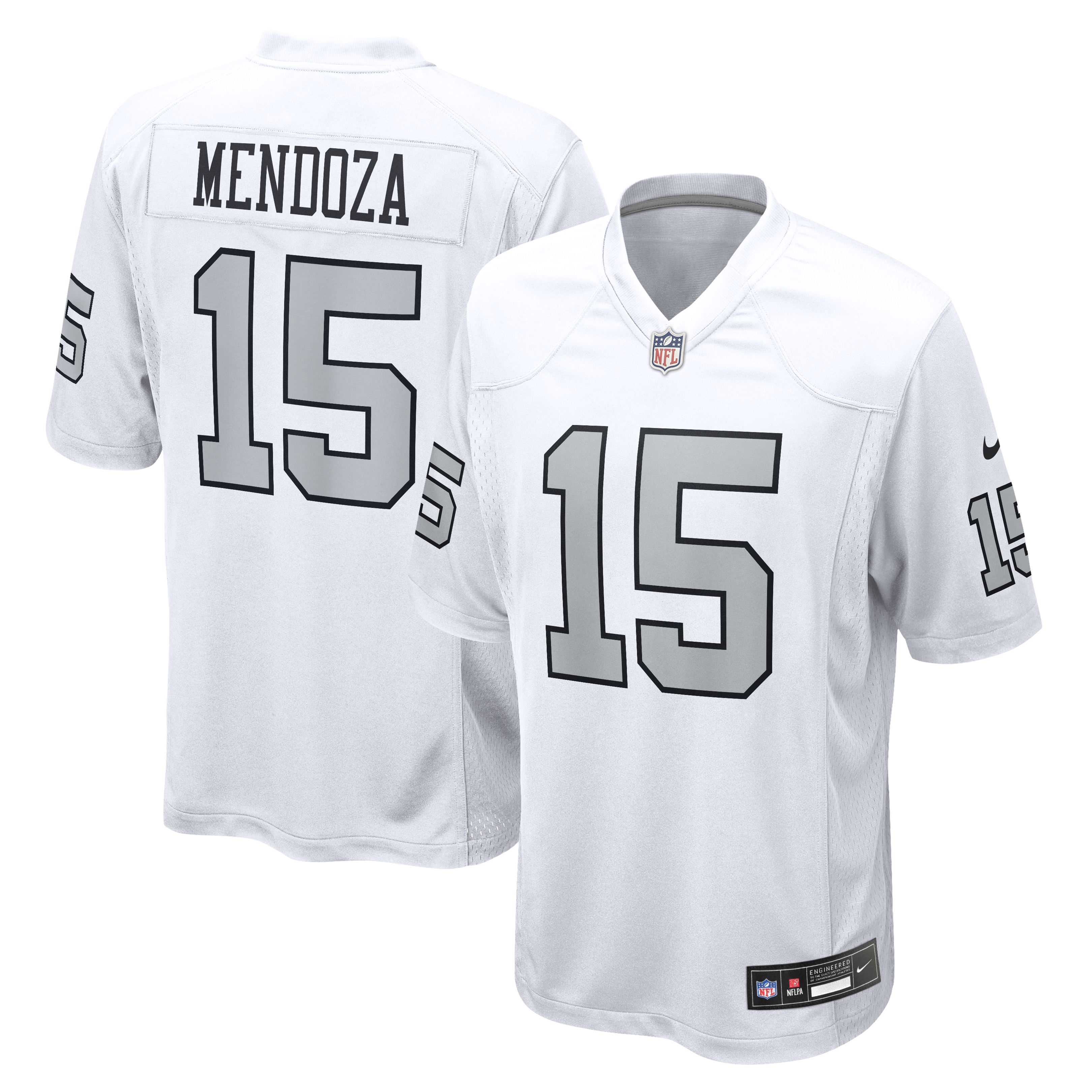 Fernando Mendoza Las Vegas Raiders Youth Alternate Game Player Jersey White Youth