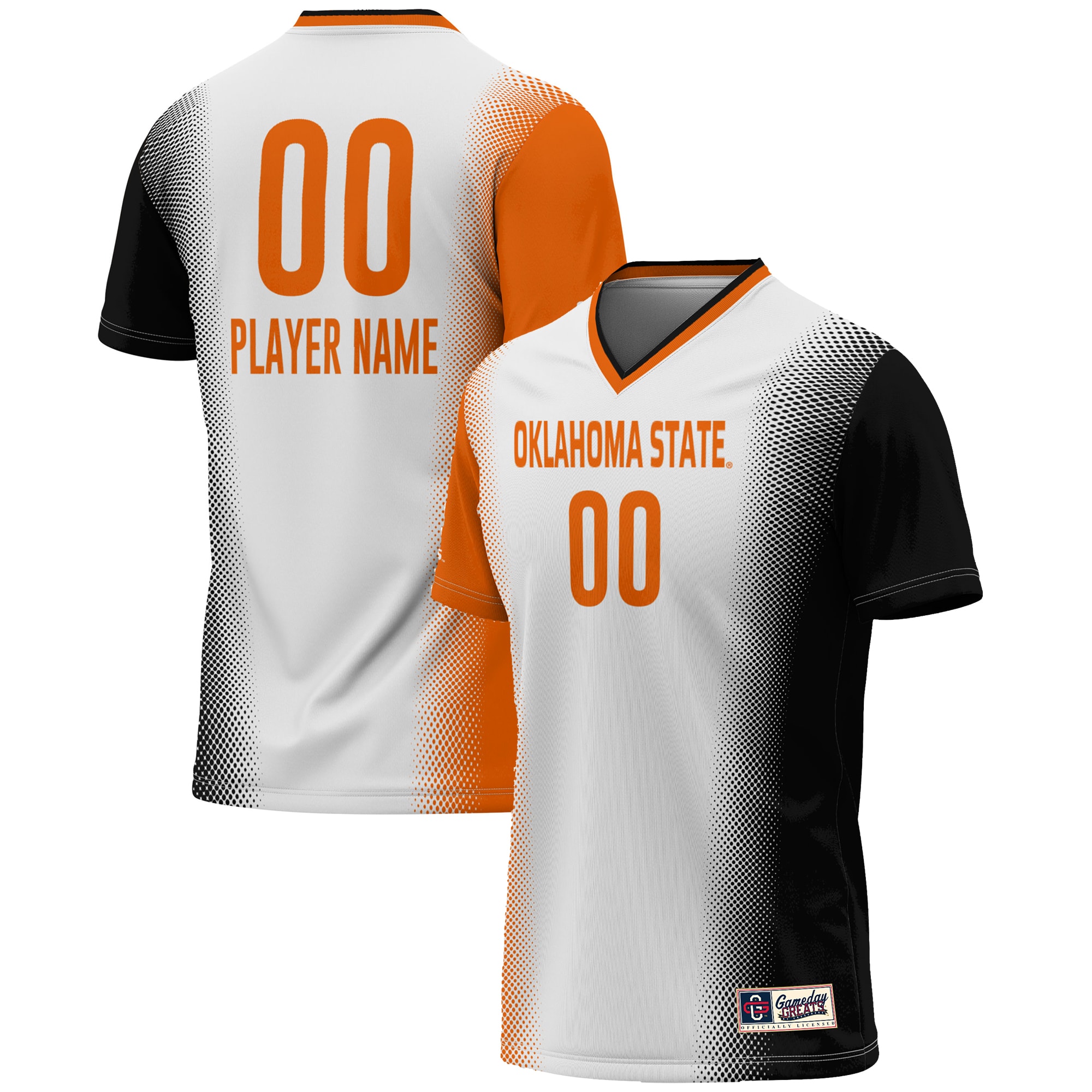 Oklahoma State Cowboys Gameday Greats Unisex Nil Pick A Player Lightweight Women S Soccer Jersey White