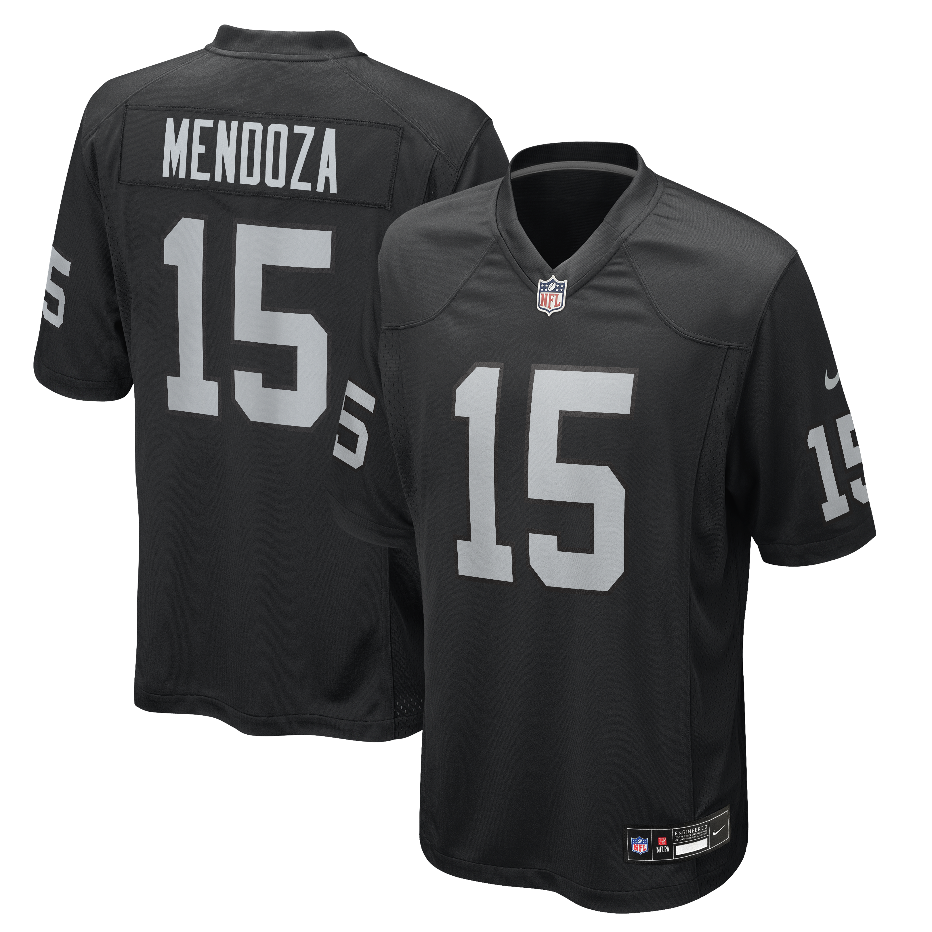 Fernando Mendoza Las Vegas Raiders Youth 2026 Nfl Draft First Round Pick No 1 Team Game Jersey Black Youth