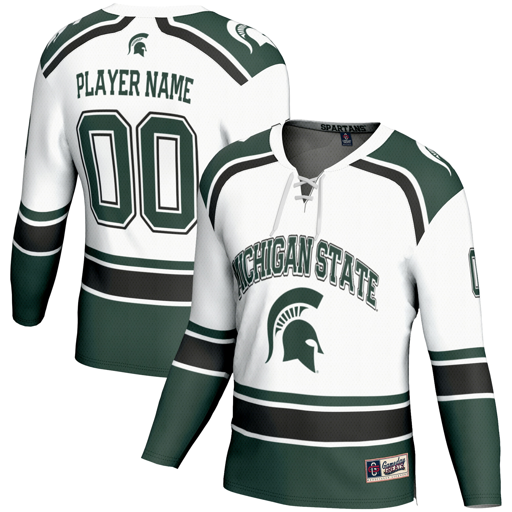Michigan State Spartans Gameday Greats Youth Ice Hockey Pick A Player Jersey White