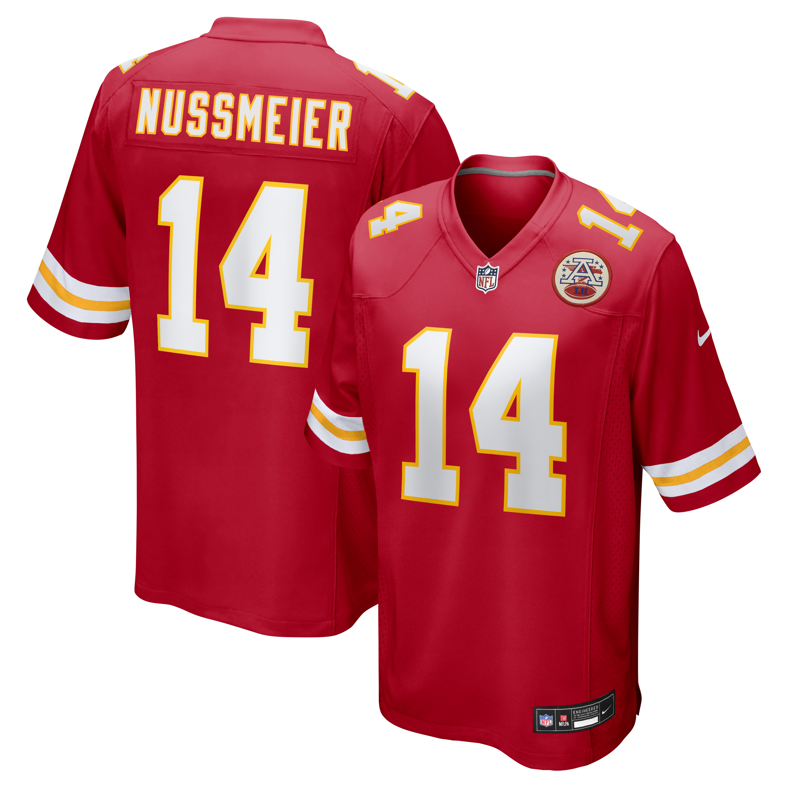 Garrett Nussmeier Kansas City Chiefs Youth Game Jersey Red Youth