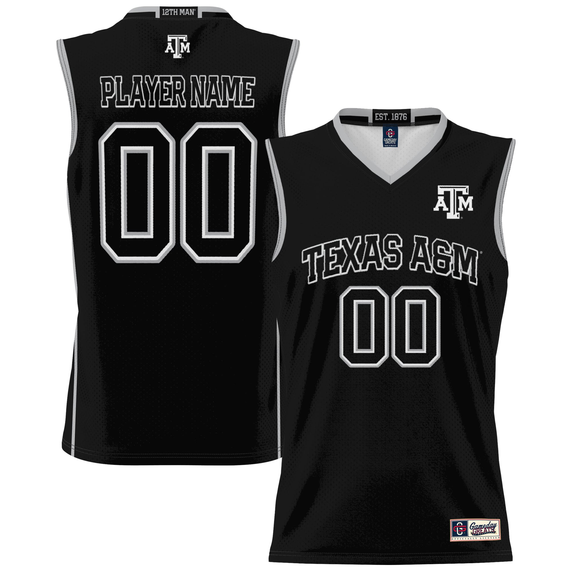 Texas A M Aggies Gameday Greats Youth Nil Pick A Player Lightweight Women S Basketball Jersey Black