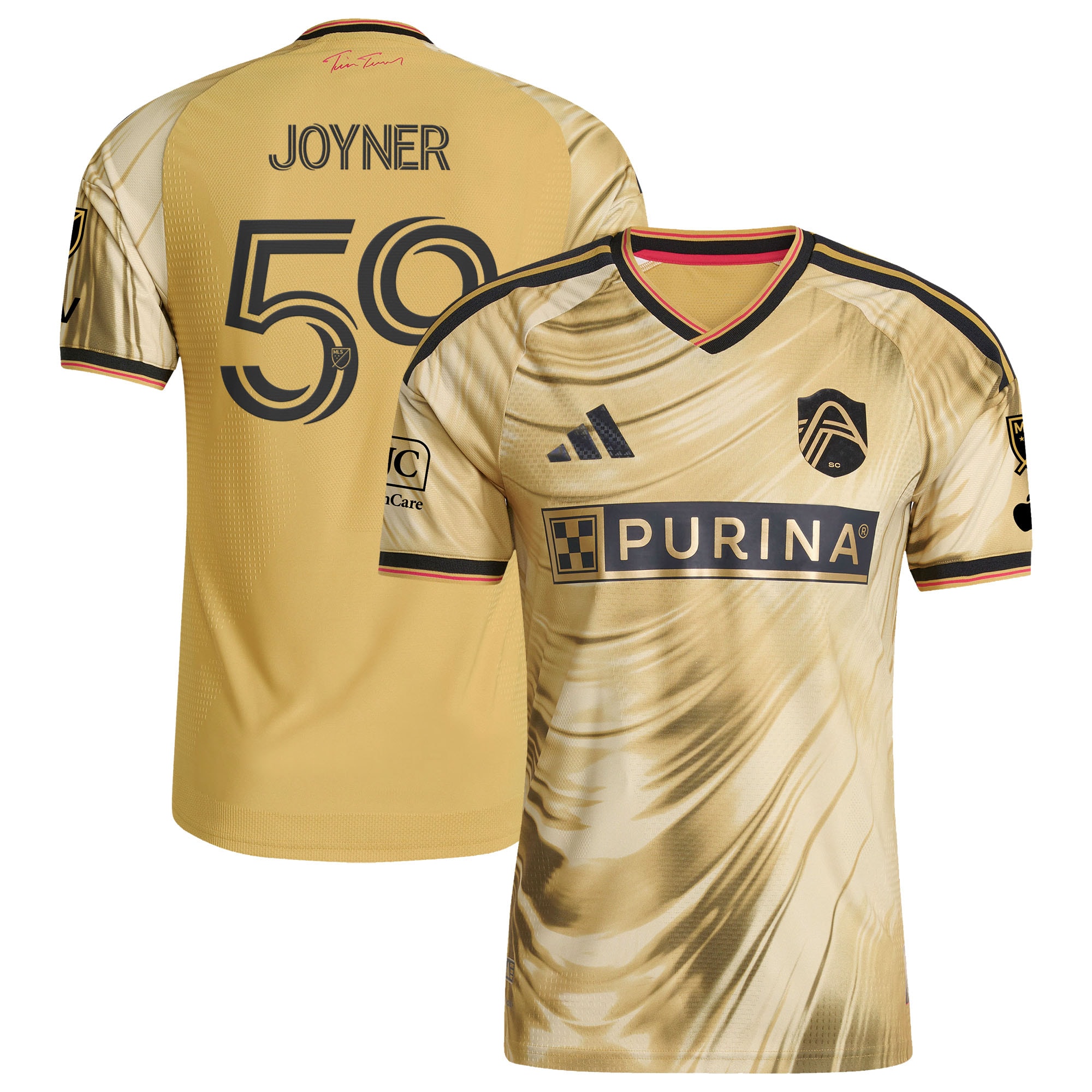 Mykhi Joyner St Louis City Youth Sc 2026 The Tina Turner Kit On Field Patch Jersey Yellow Youth
