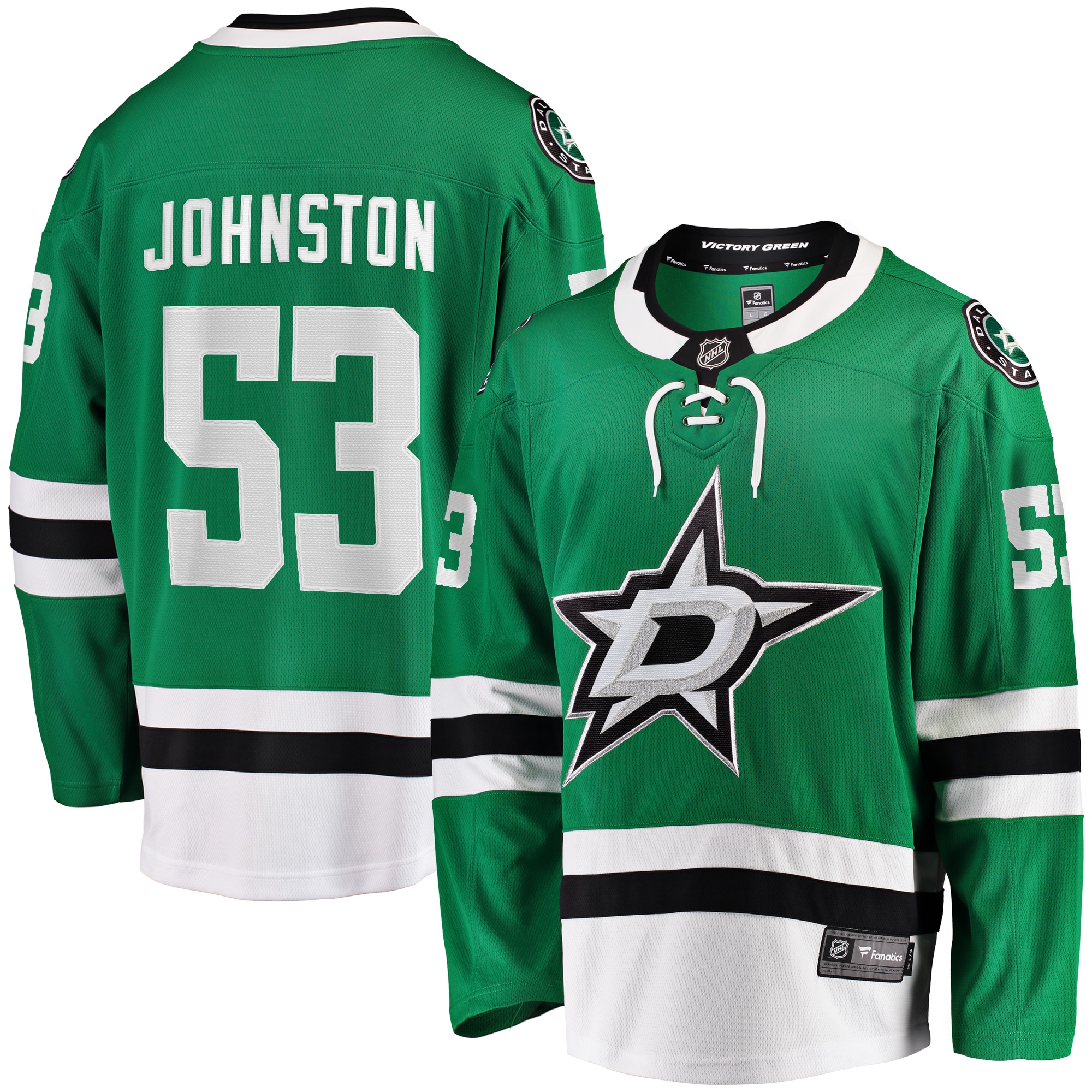 Wyatt Johnston Dallas Stars Youth Home Breakaway Player Jersey Kelly Green Youth