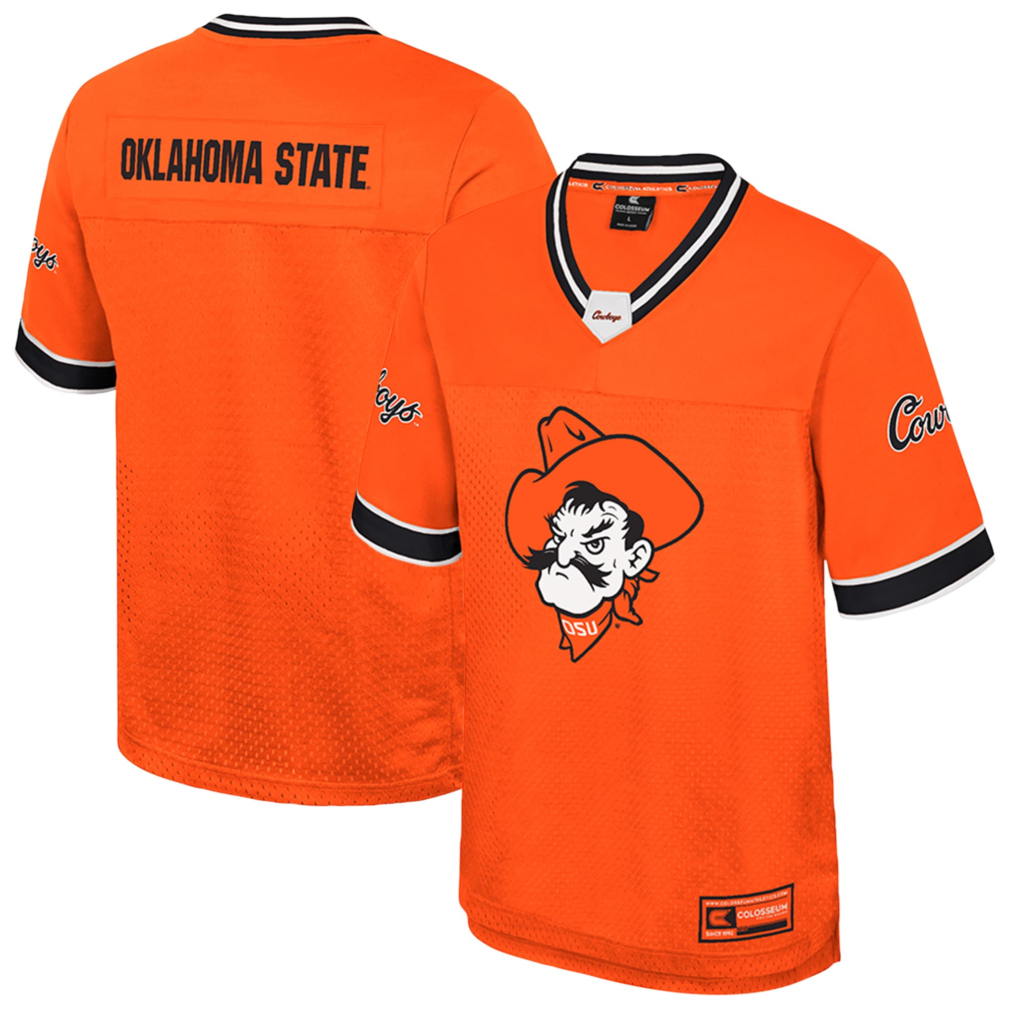 Oklahoma State Cowboys Youth Colosseum Nothing But The Hits Football Jersey Orange Youth