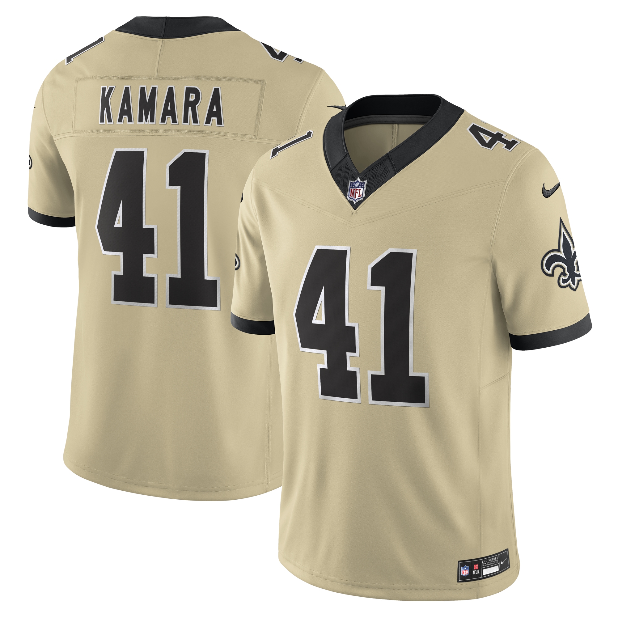 Alvin Kamara New Orleans Saints Youth Gameday Golds Alternate Vapor F U S E Limited Jersey Gold Youth