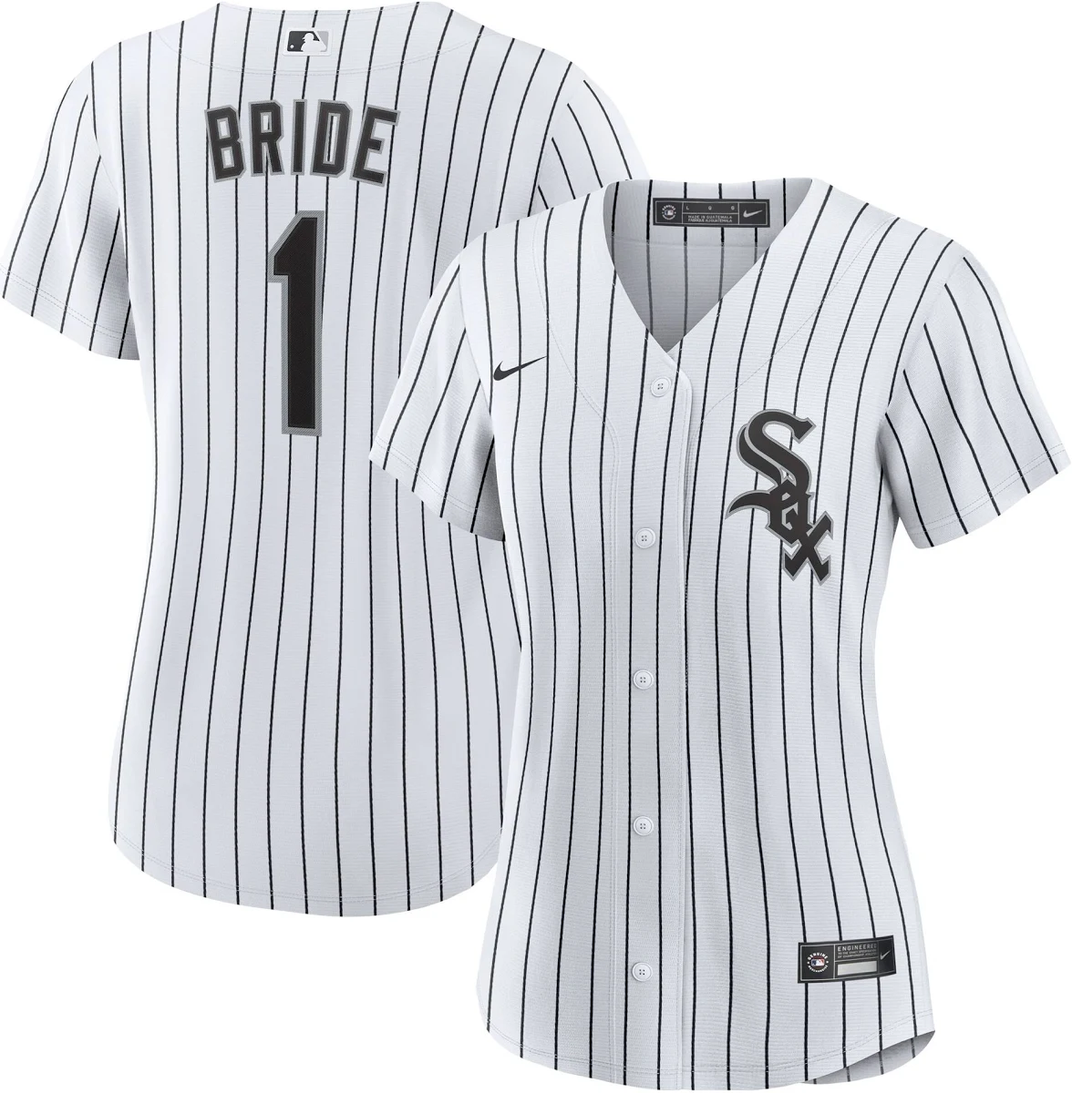 Chicago White Sox Women S 1 Bride Home Replica Jersey White
