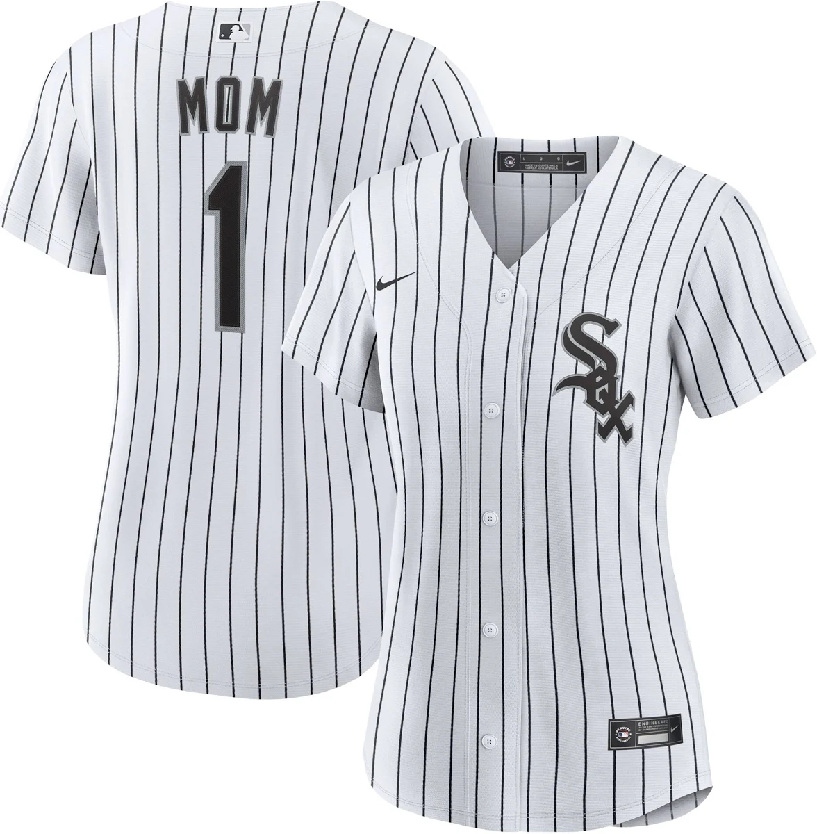 Chicago White Sox Women S 1 Mom Home Replica Jersey White