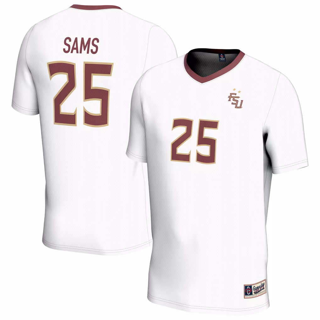 Emily Sams Florida State Seminoles Women S Gameday Greats Soccer Fashion Jersey White Women