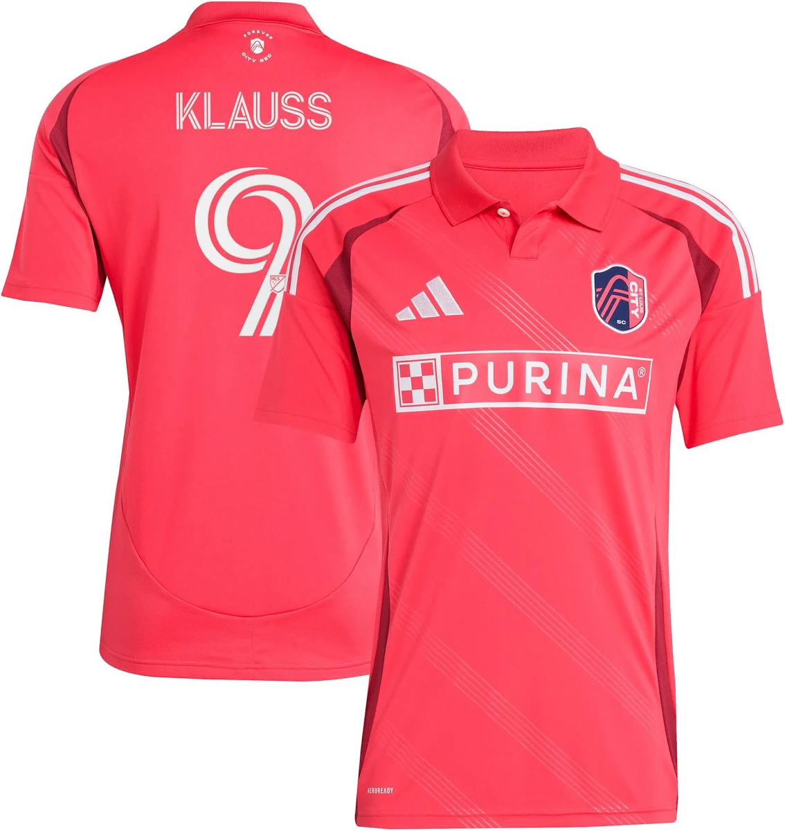 Jo O Klauss St Louis City Sc Youth 2025 Forever City Red Replica Player Jersey Red