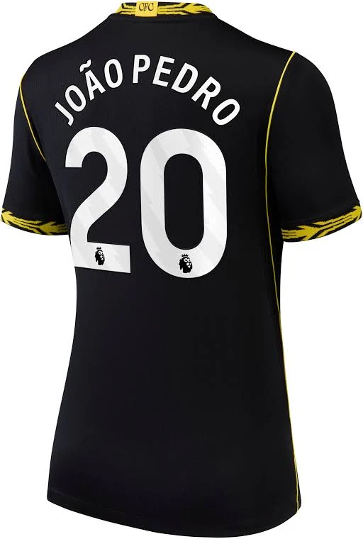 Jo O Pedro Chelsea Youth 2026/27 Away Stadium Replica Jersey Black