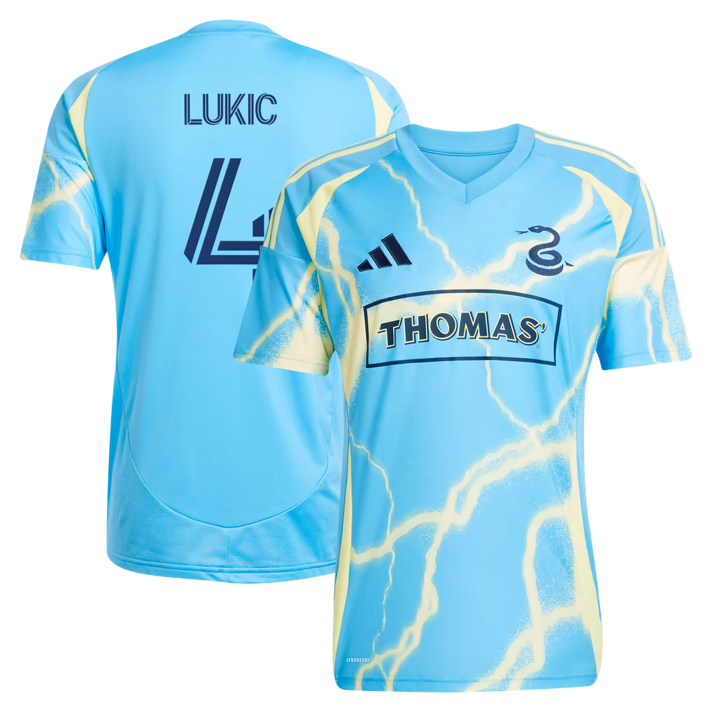 Jovan Luki Philadelphia Union 2025 The Voltage Kit Replica Jersey Blue