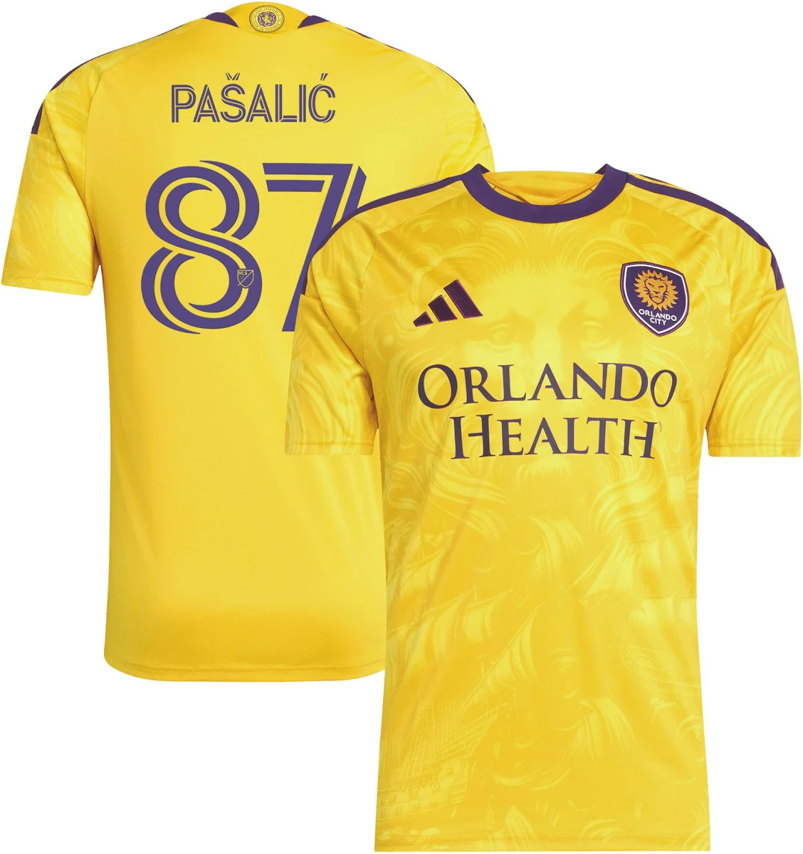 Marco Pa Ali Orlando City Sc Youth 2026 Sunken Treasure Kit Replica Jersey Yellow