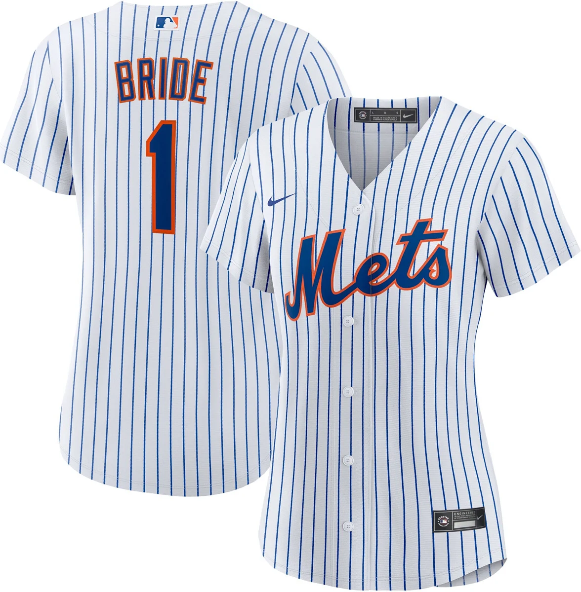 New York Mets Women S 1 Bride Home Replica Jersey White