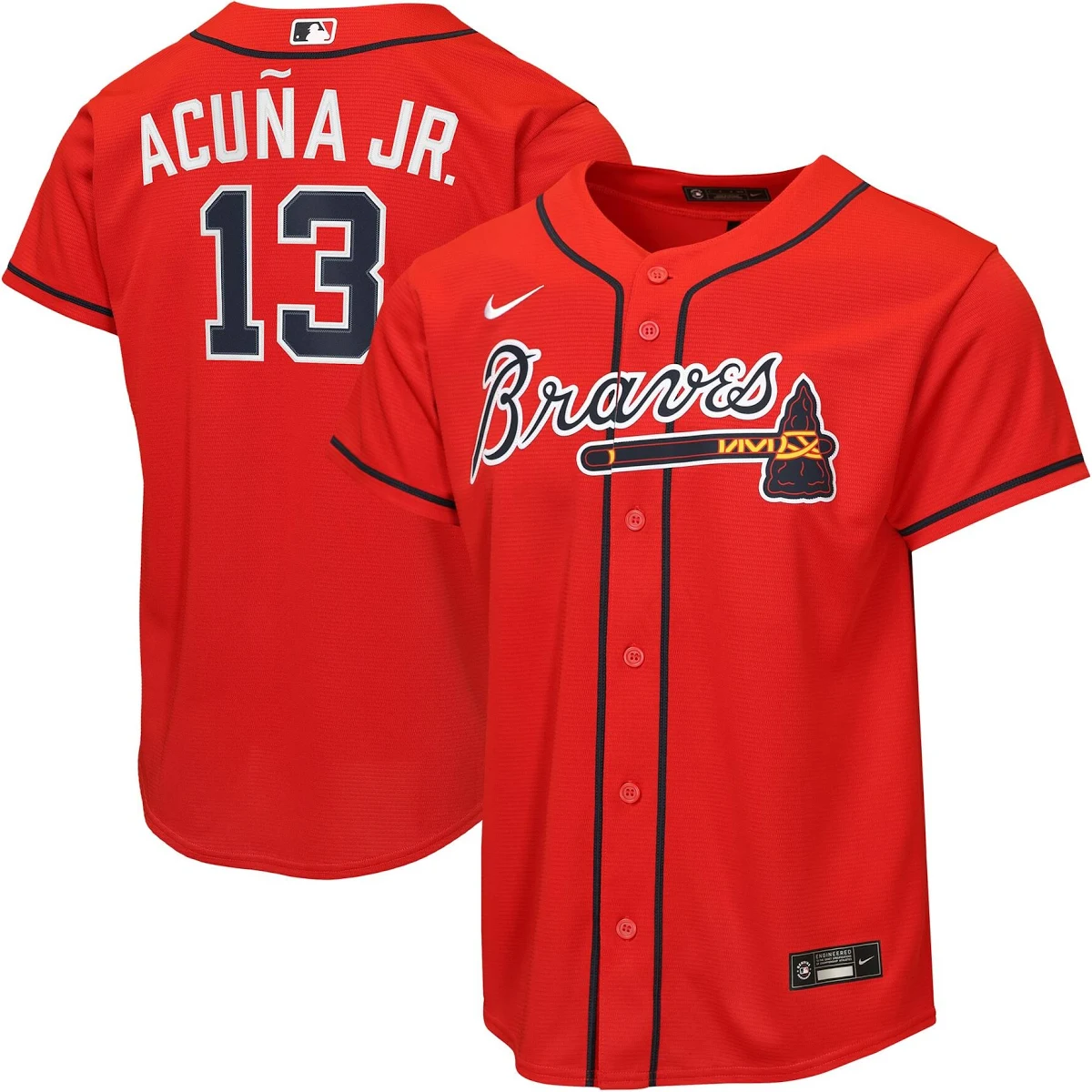 Ronald Acu A Jr Atlanta Braves Alternate 2 Replica Jersey Red