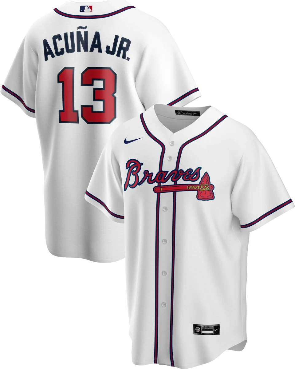 Ronald Acu A Jr Atlanta Braves Profile Big Tall Name Number Jersey White