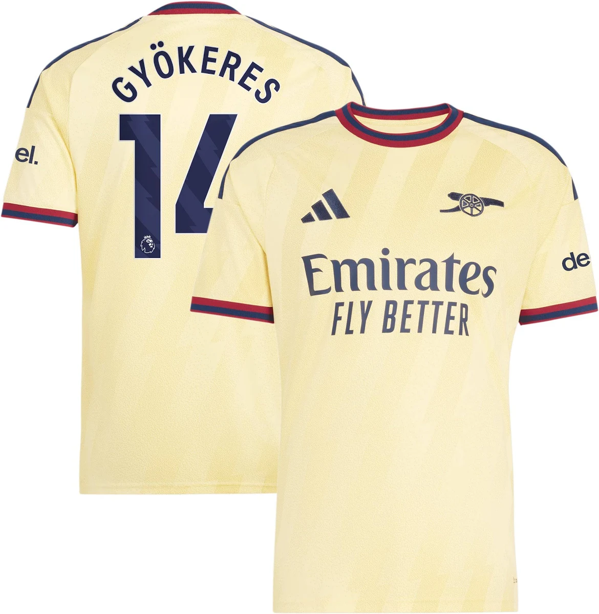 Viktor Gy Keres Arsenal Women S 2026/27 Third Replica Jersey Yellow
