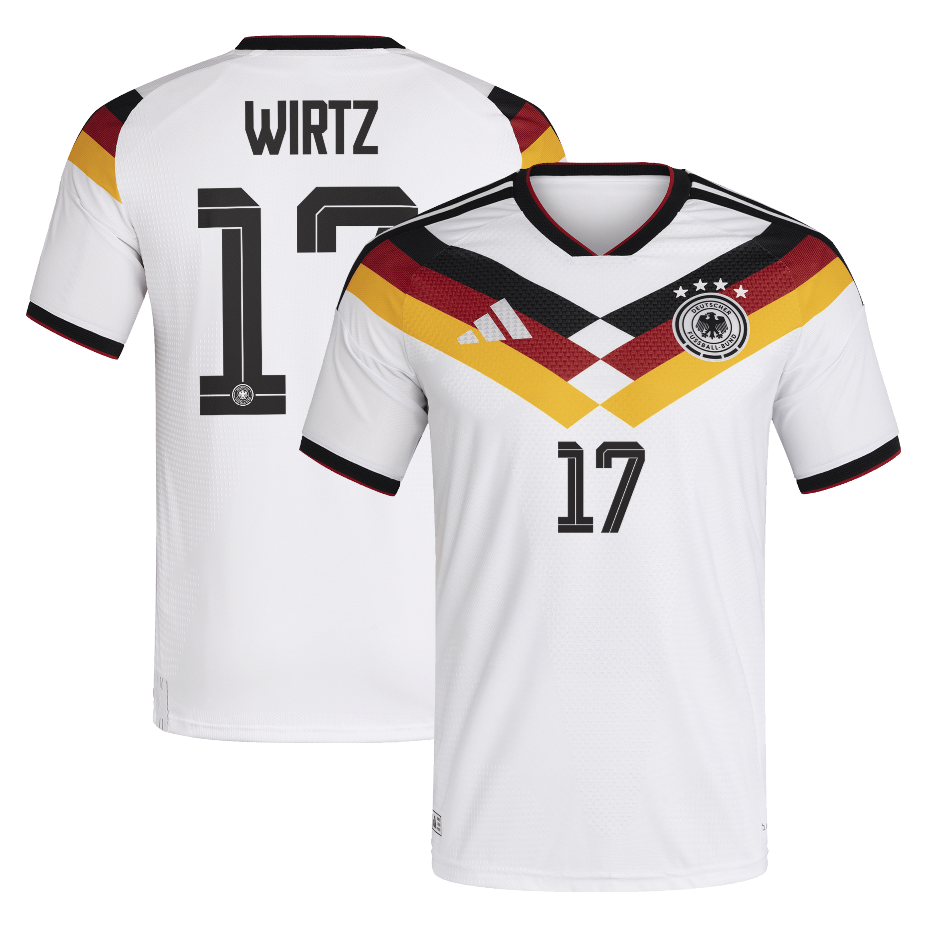 Florian Wirtz Germany National Team 2026 Home Jersey White