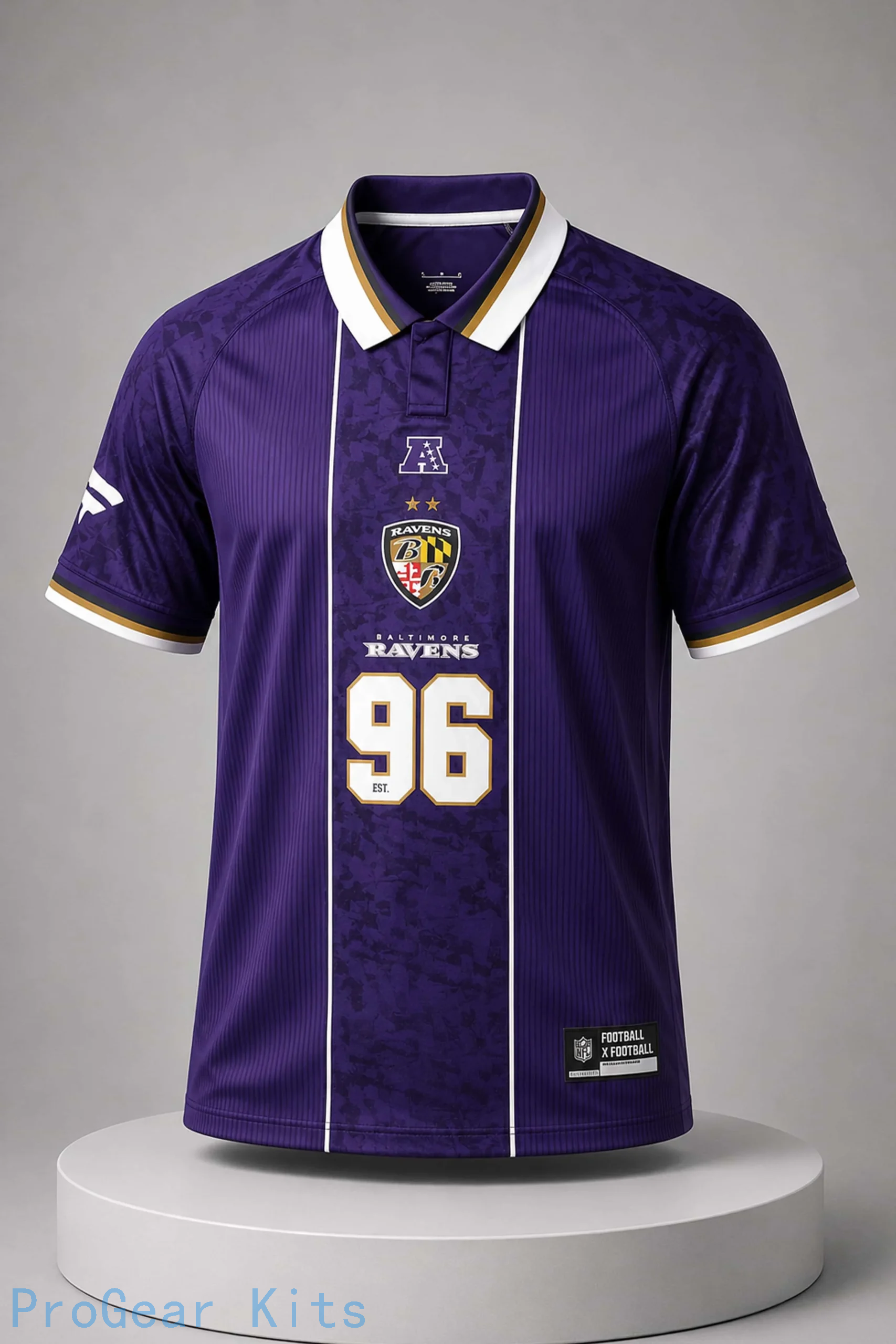 Baltimore Ravens Football Collared NFL Jersey
