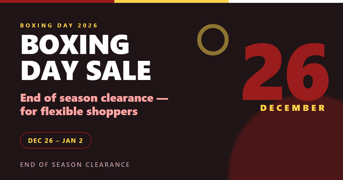 Boxing Day 2026 clearance at JerseyHub Pro