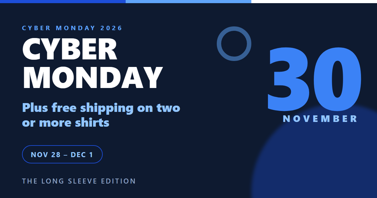 Cyber Monday 2026 free shipping dates at JerseyHub Pro