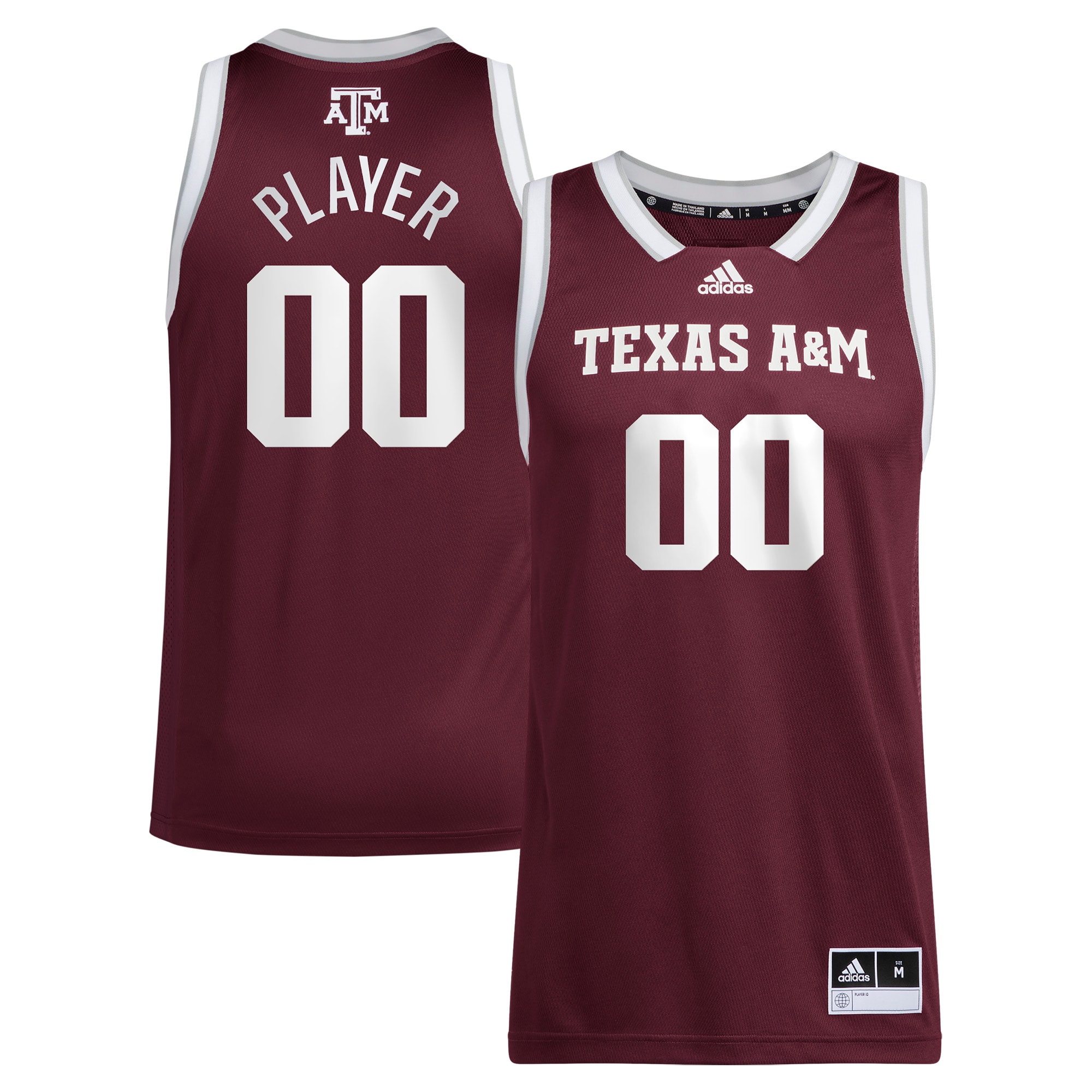 Texas A M Aggies Unisex Pick A Player Nil Men S Basketball Jersey Maroon