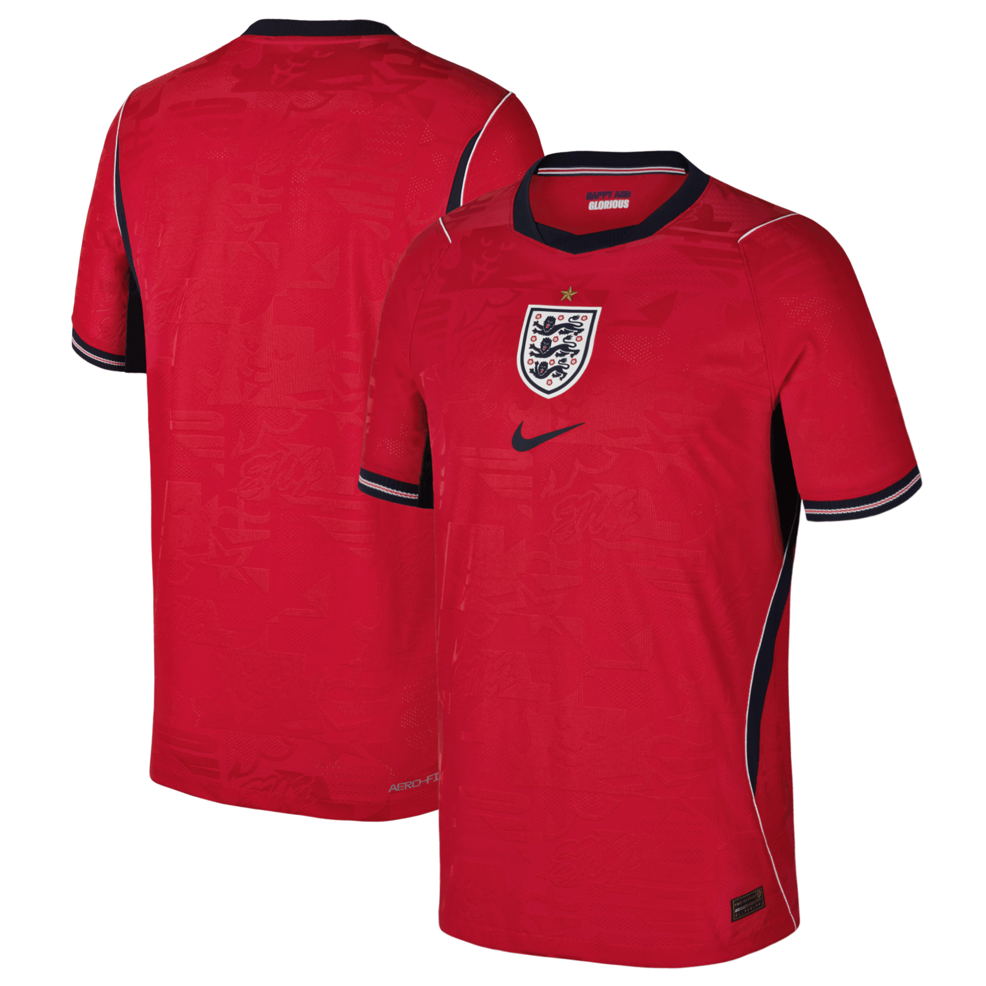 England National Team Youth 2026 Away Match Jersey Red