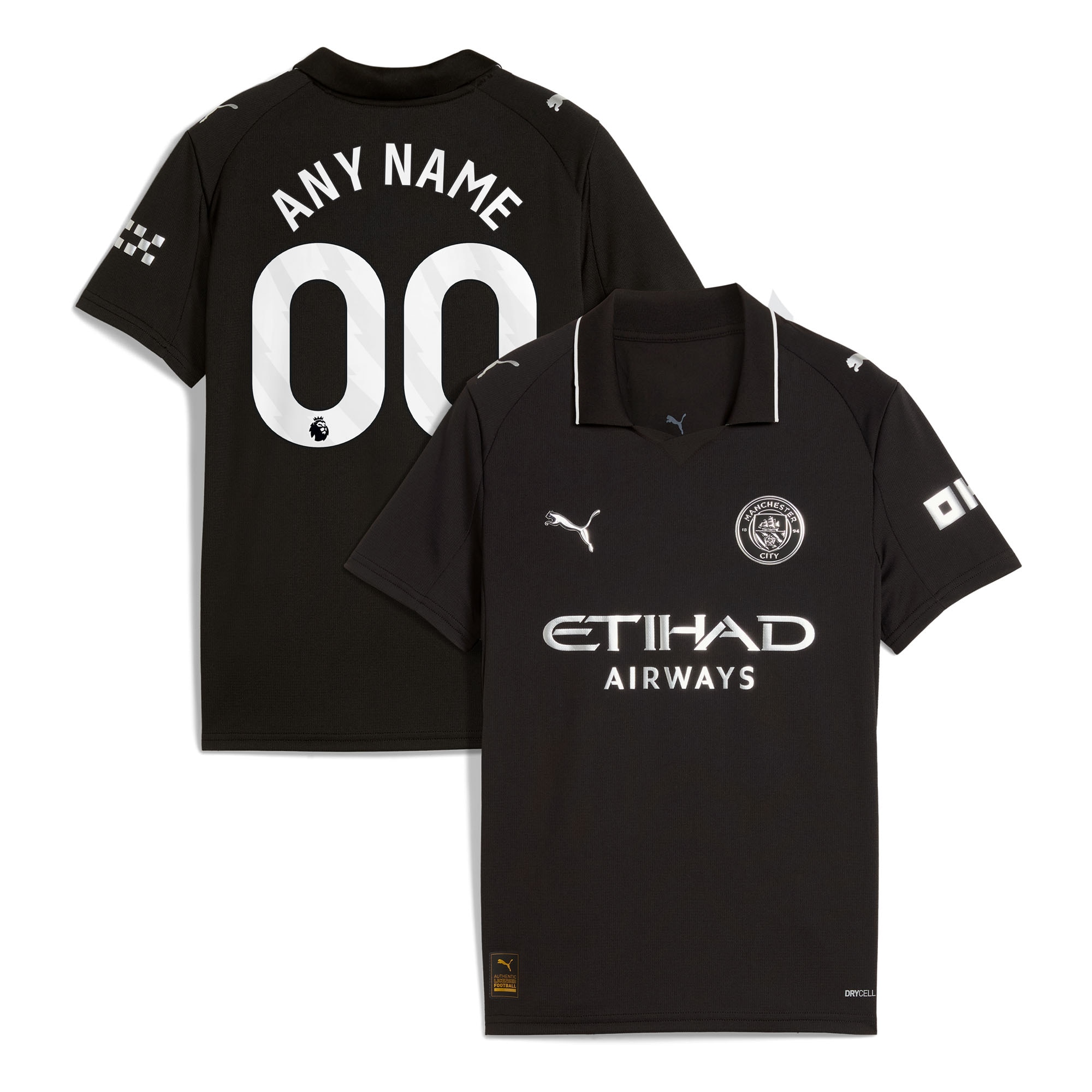 Manchester City Women S 2025/26 Away Replica Custom Jersey Black Women