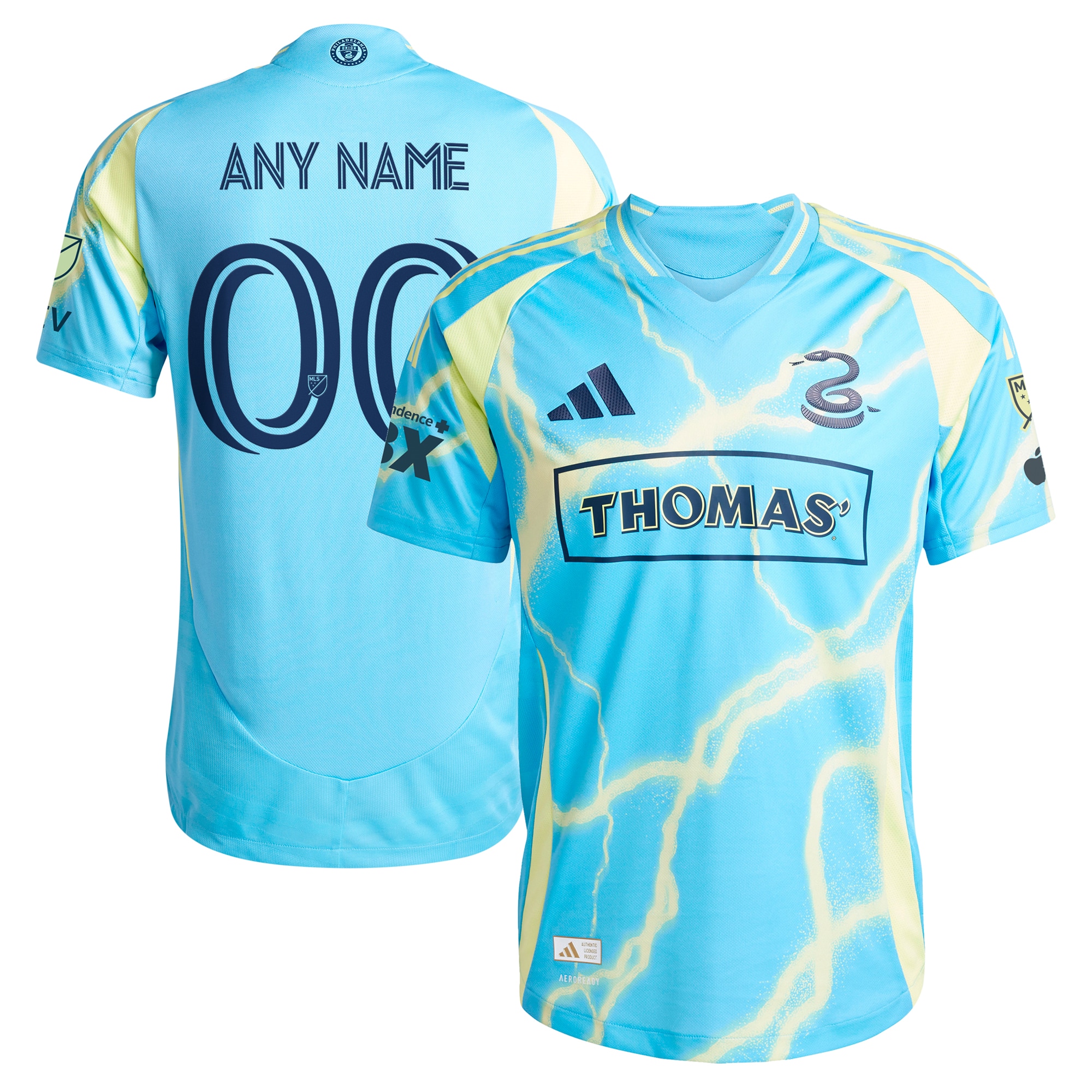Philadelphia Union 2025 The Voltage Kit Custom Jersey Blue