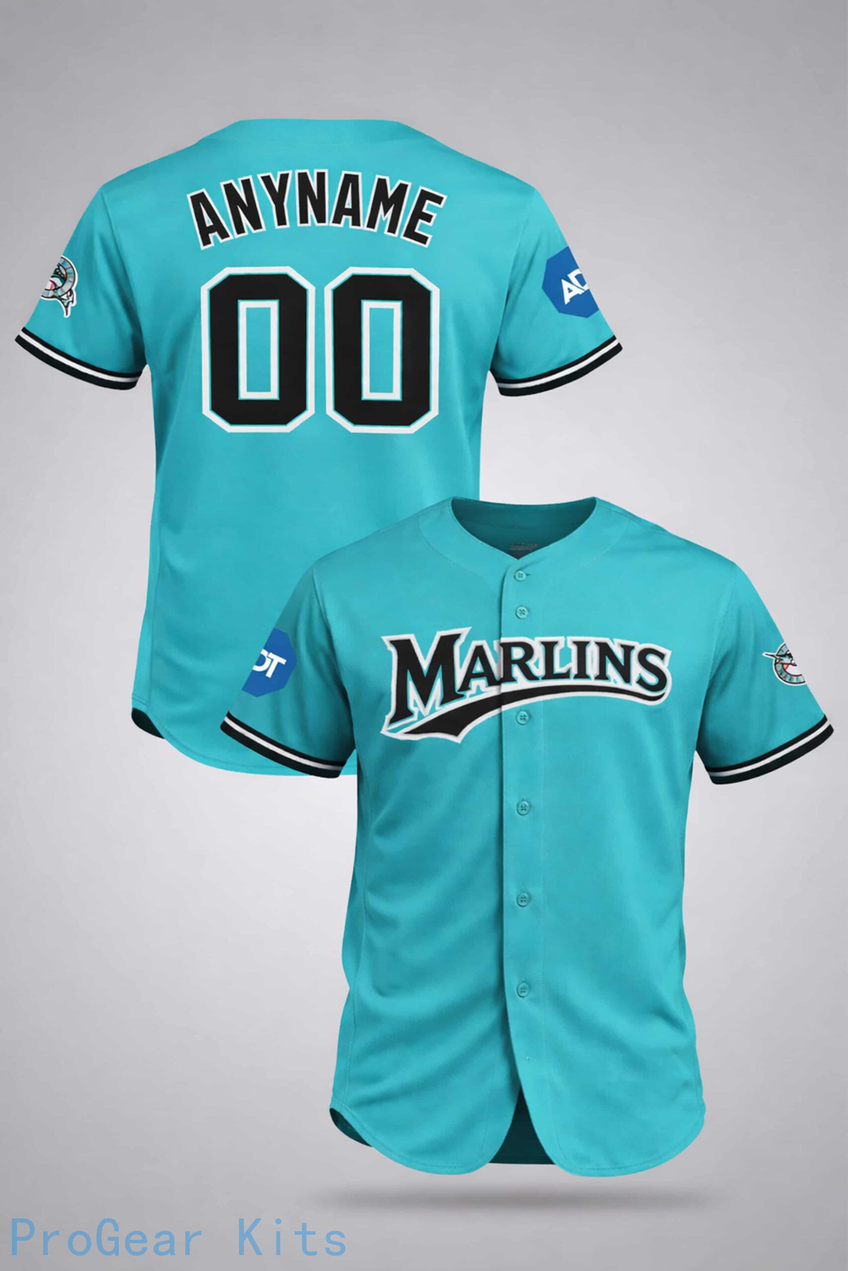 Miami Marlins Teal Throwback MLB Jersey