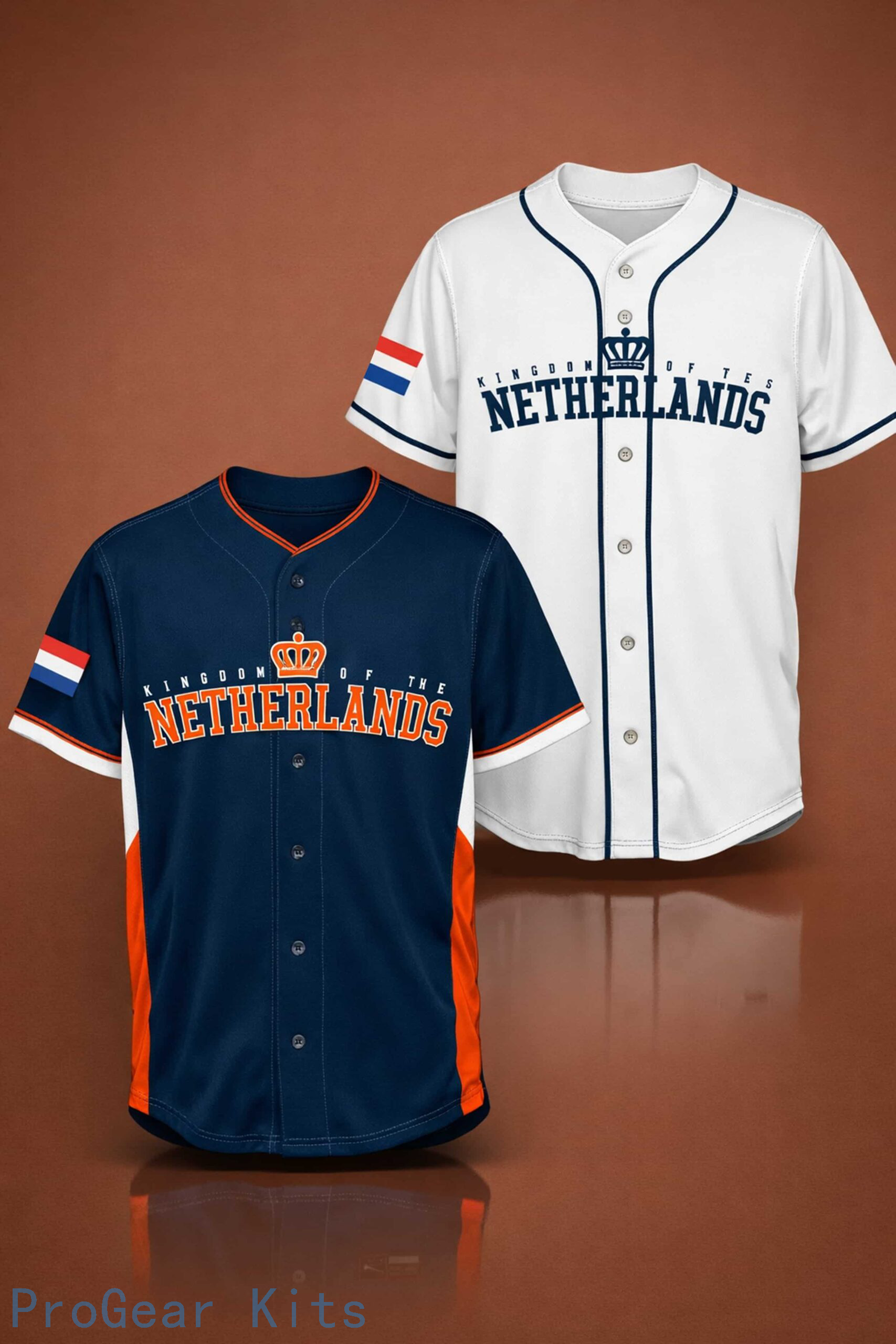 Netherlands Team World Soccer Jersey