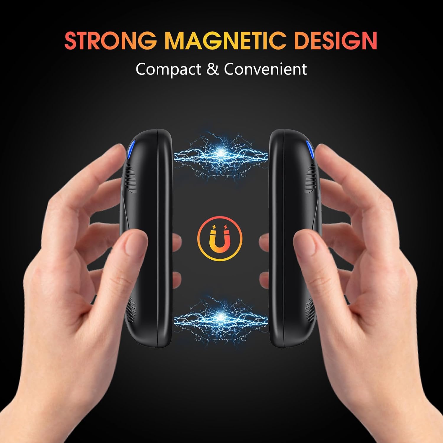 10000mAh Rechargeable Hand Warmers 2 pack, Double Side Heating Electric Magnetic Handwarmers, Portable Pocket-Sized Heater, for Raynauds, Outdoor Hunting Golf Camping, Women Mens Tech Gifts