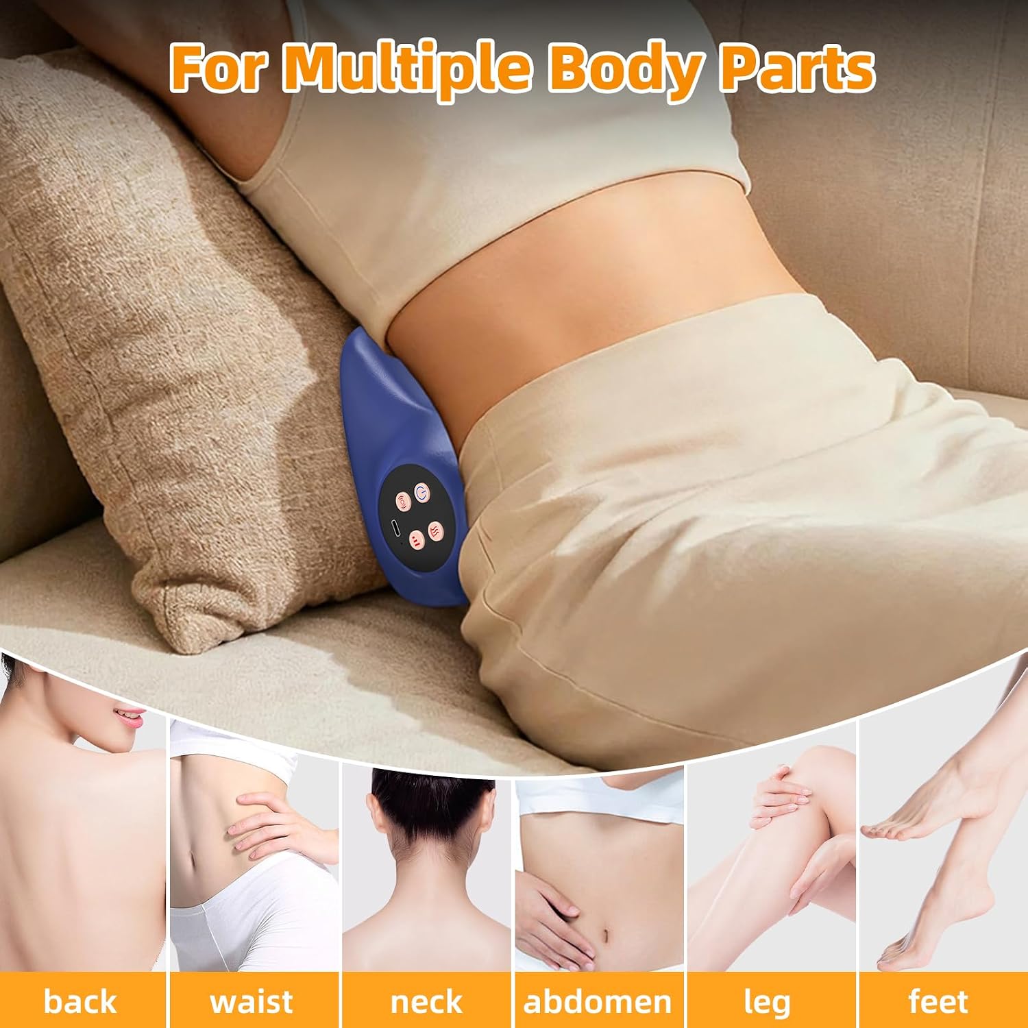 Masajeador de cuello con calor, almohada masajeadora de cuello con 3 modos y calor, masaje eléctrico inalámbrico 3 en 1 de hombro con 2000 mAh, regalo para mujeres y hombres de Navidad | 3-in-1 Wireless Electric Shoulder Massage with 2000mAH, Gift for Wom
