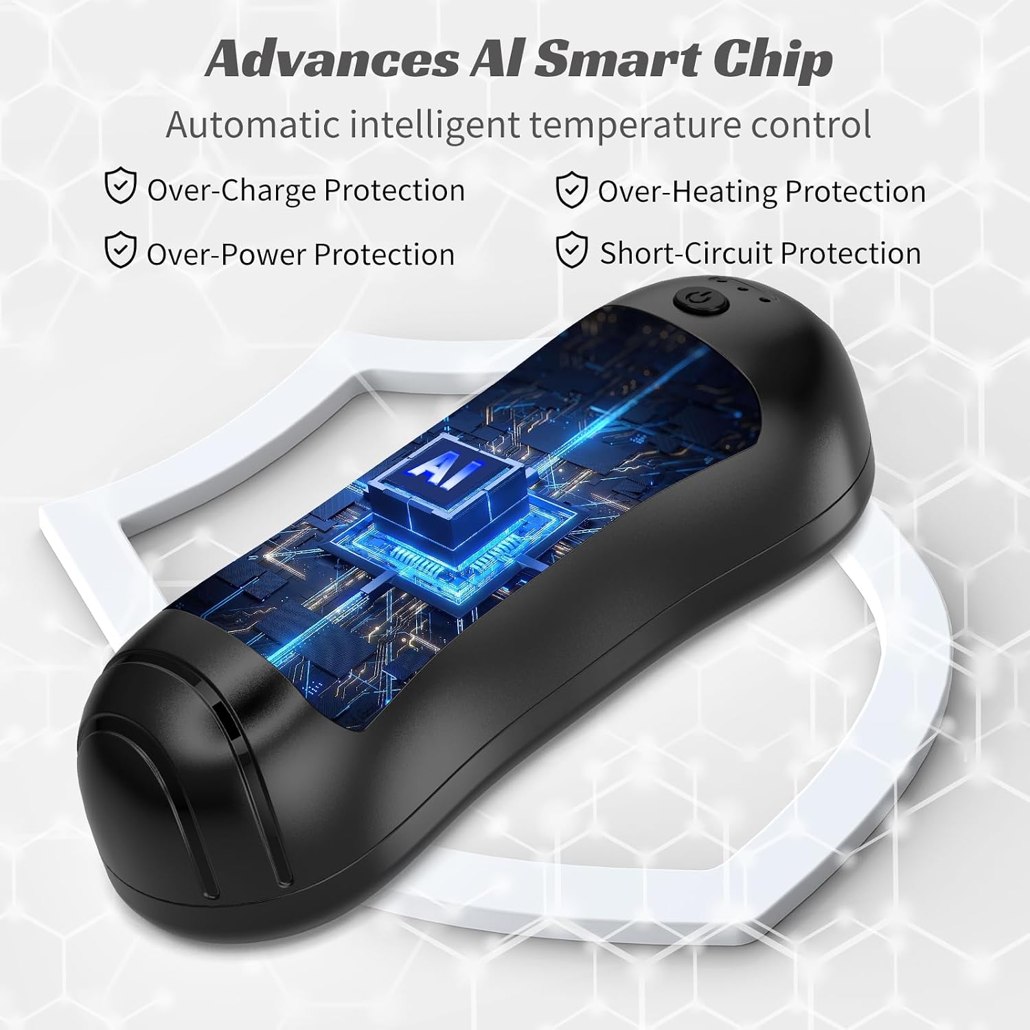 2-in-1 Hand Warmer,Cylindrical,Portable 6000mAh,3 Heat Modes | Pocket heater,compact lightweight and practical, great for camping, travel, outdoor work,daily use & ideal gift for everyone