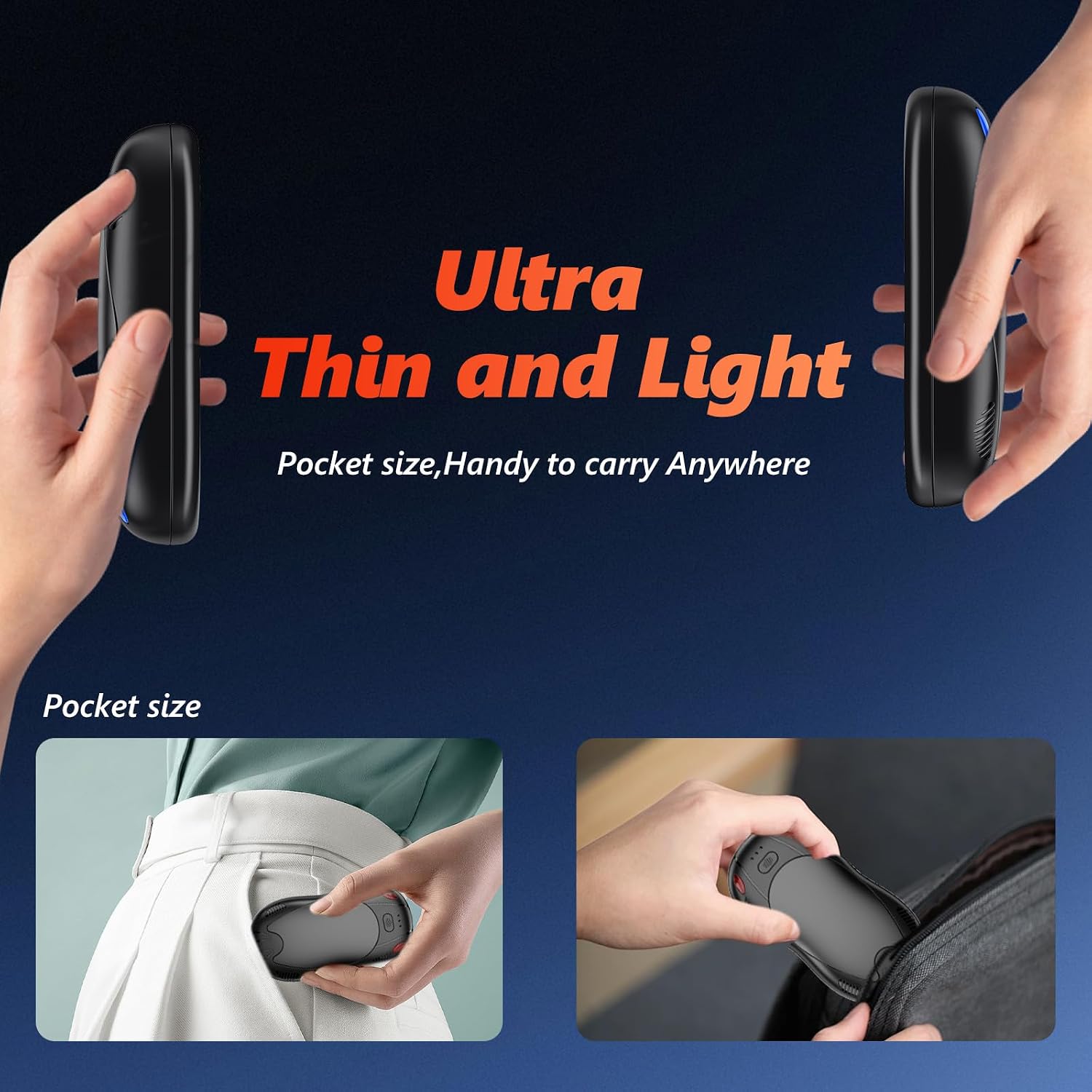 10000mAh Rechargeable Hand Warmers 2 pack, Double Side Heating Electric Magnetic Handwarmers, Portable Pocket-Sized Heater, for Raynauds, Outdoor Hunting Golf Camping, Women Mens Tech Gifts