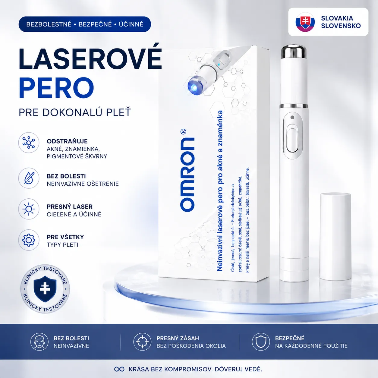 🔥 Omron® –🔥 Rýchle a účinné laserové pero na odstránenie znamienok a bradavíc bez bolesti ✨
