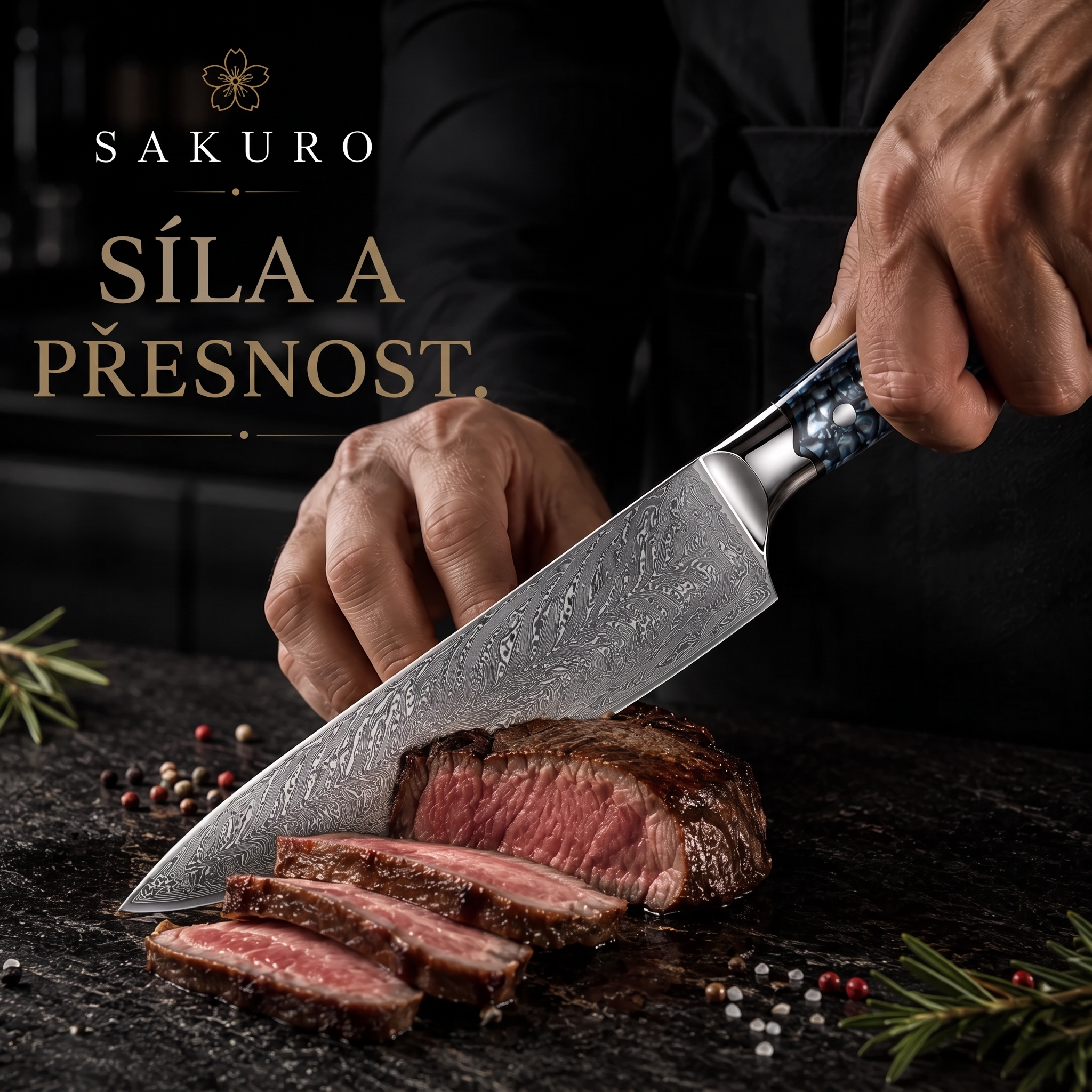 SAKURO AURORA™ – 67vrstvá sada damaškových nožů