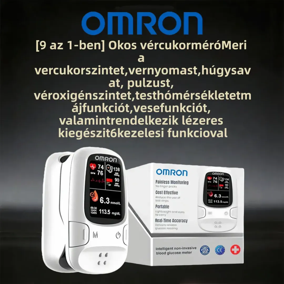 🏅HIVATALOS EREDETI TERMÉK ✅Omron™ bemutatja új non-invazív okos vércukormérőjét © Készült az USA-ban