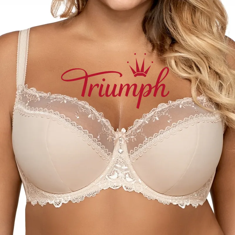 Triumph - 3 piese. ❤Sutien romantic nou din dantela