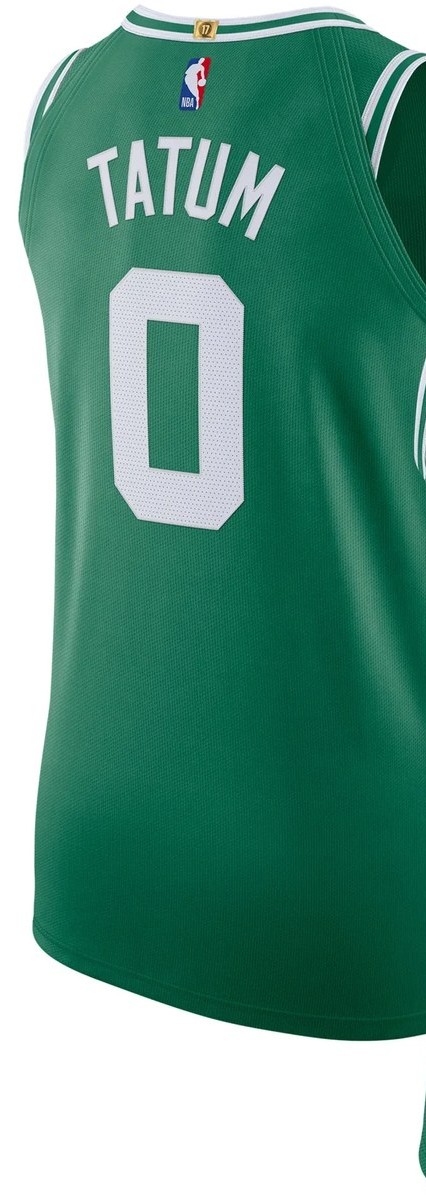 Boston Celtics kelly green Icon Edition jersey with TATUM 0 printed on the back