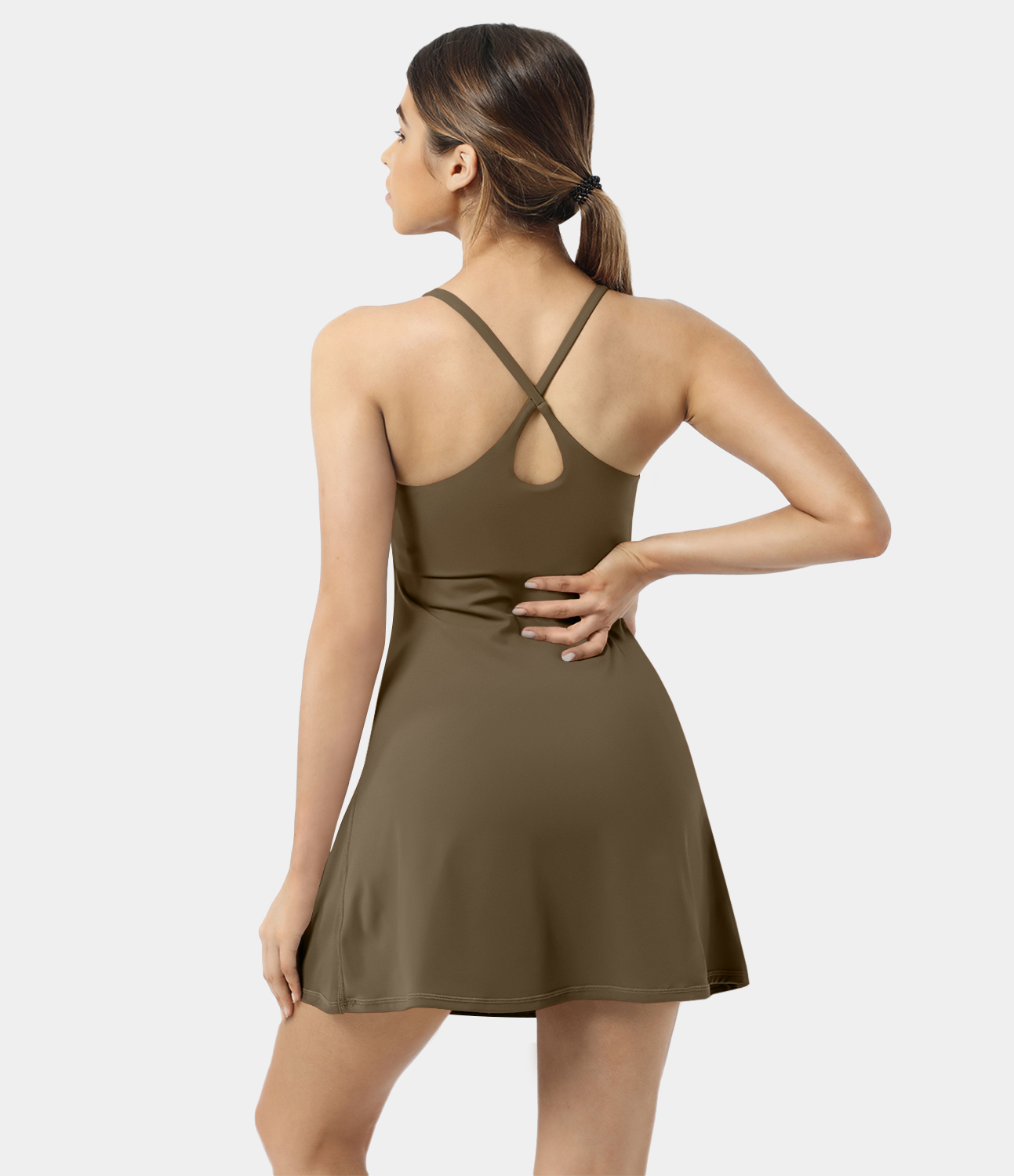 Softlyzero Plush Backless Active Dress-Easy Peezy Edition