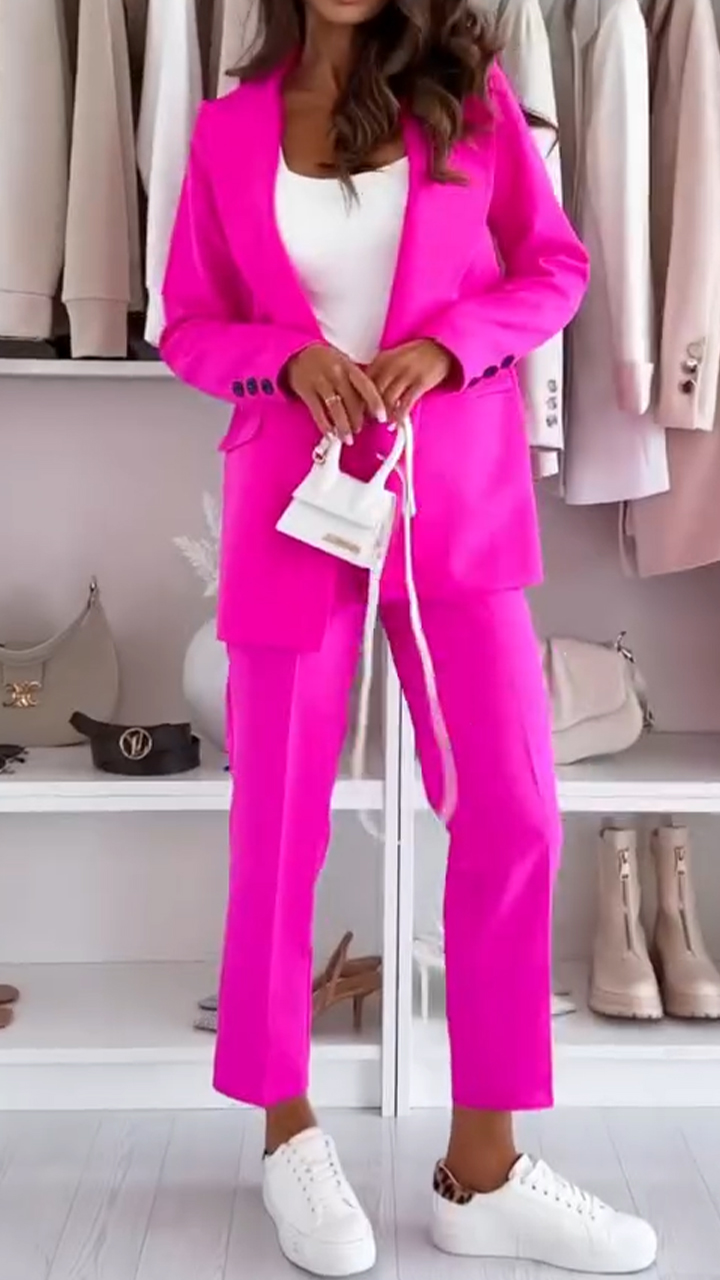 Ladies' Lapel Commuter Suit Set