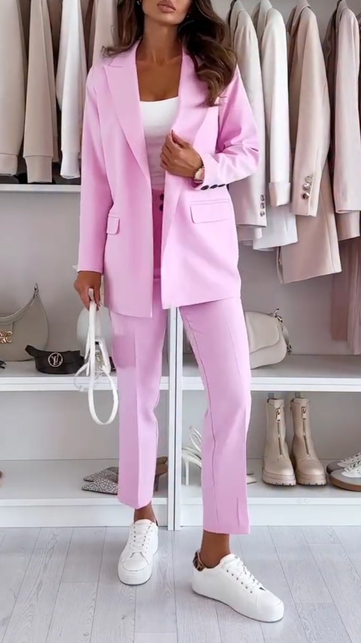 Ladies' Lapel Commuter Suit Set