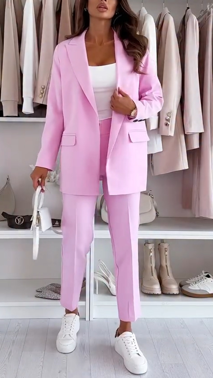 Ladies' Lapel Commuter Suit Set