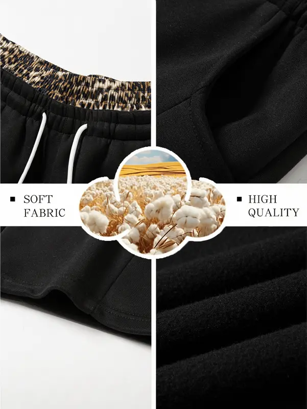 Cotton-blend wide-leg pants - waistband detail
